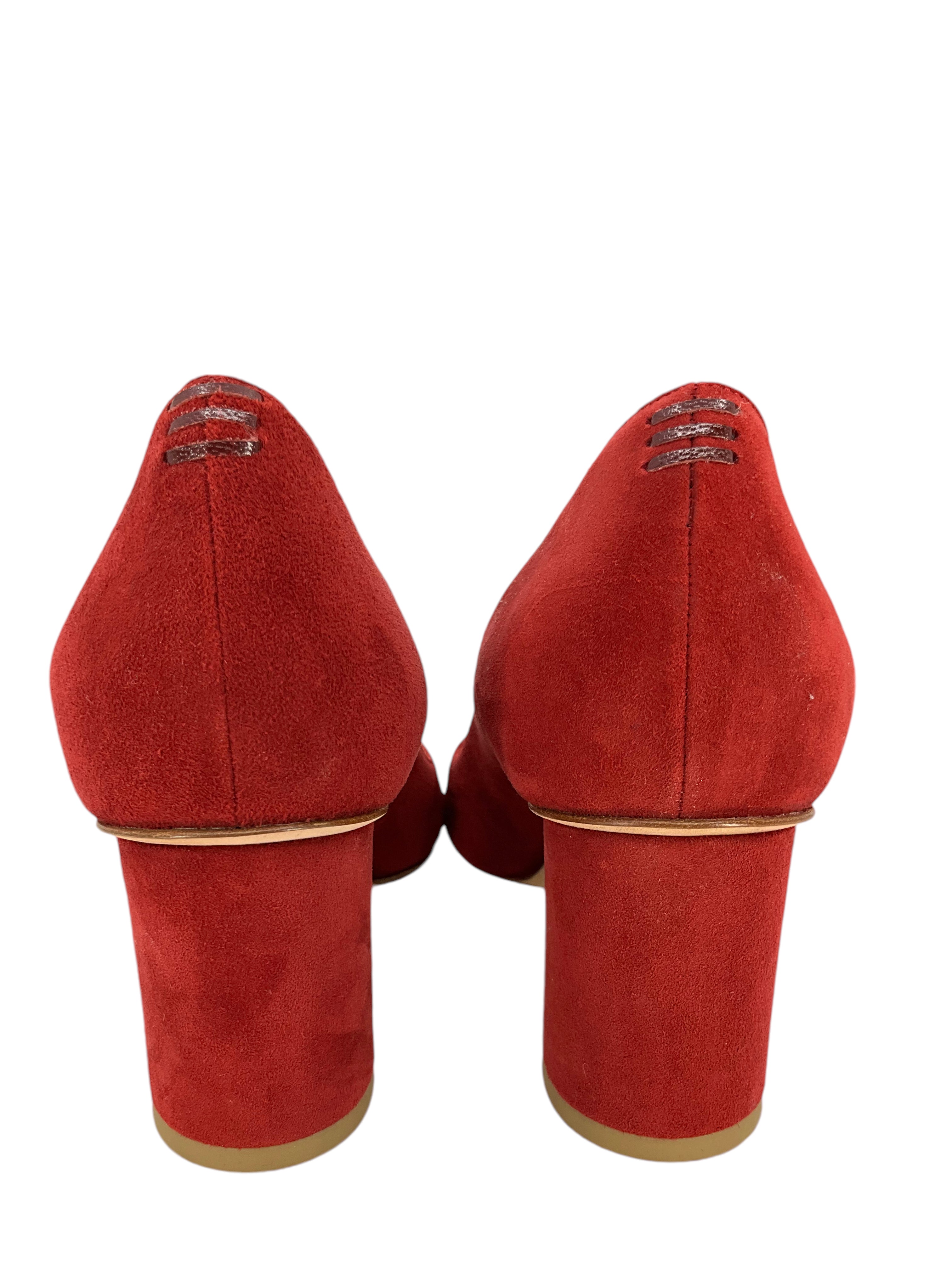 SARAH FLINT Women's Perfect Round Toe Pump Heels 70mm Size 7.5 - Elegant Office Work & Wedding Party Shoes