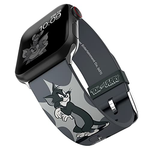 Tom and Jerry Smartwatch Band - Officially Licensed, Compatible with All Apple Watch Sizes & Series (Watch Not Included) - Perfect for Cartoon Fans, Fitness Tracking & Daily Wear