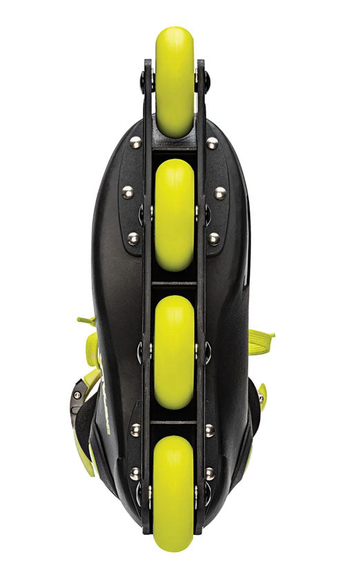 Impala Light Speed Inline Skates for Adults - Black/Fluorescent - High Performance Rollerblades for Fitness, Outdoor & Indoor Skating
