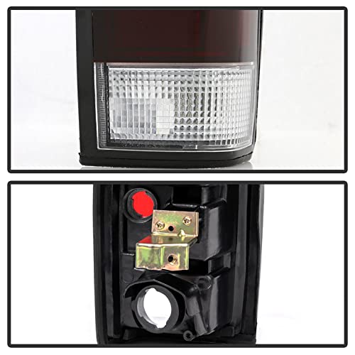 ACANII Red Smoked Tail Lights Brake Lamps with Bulb & Harness Assembly for 1986-1997 Nissan D21 Hardbody Pickup - Left & Right Pair - Perfect for Off-Roading, Truck Upgrades & Night Driving Safety