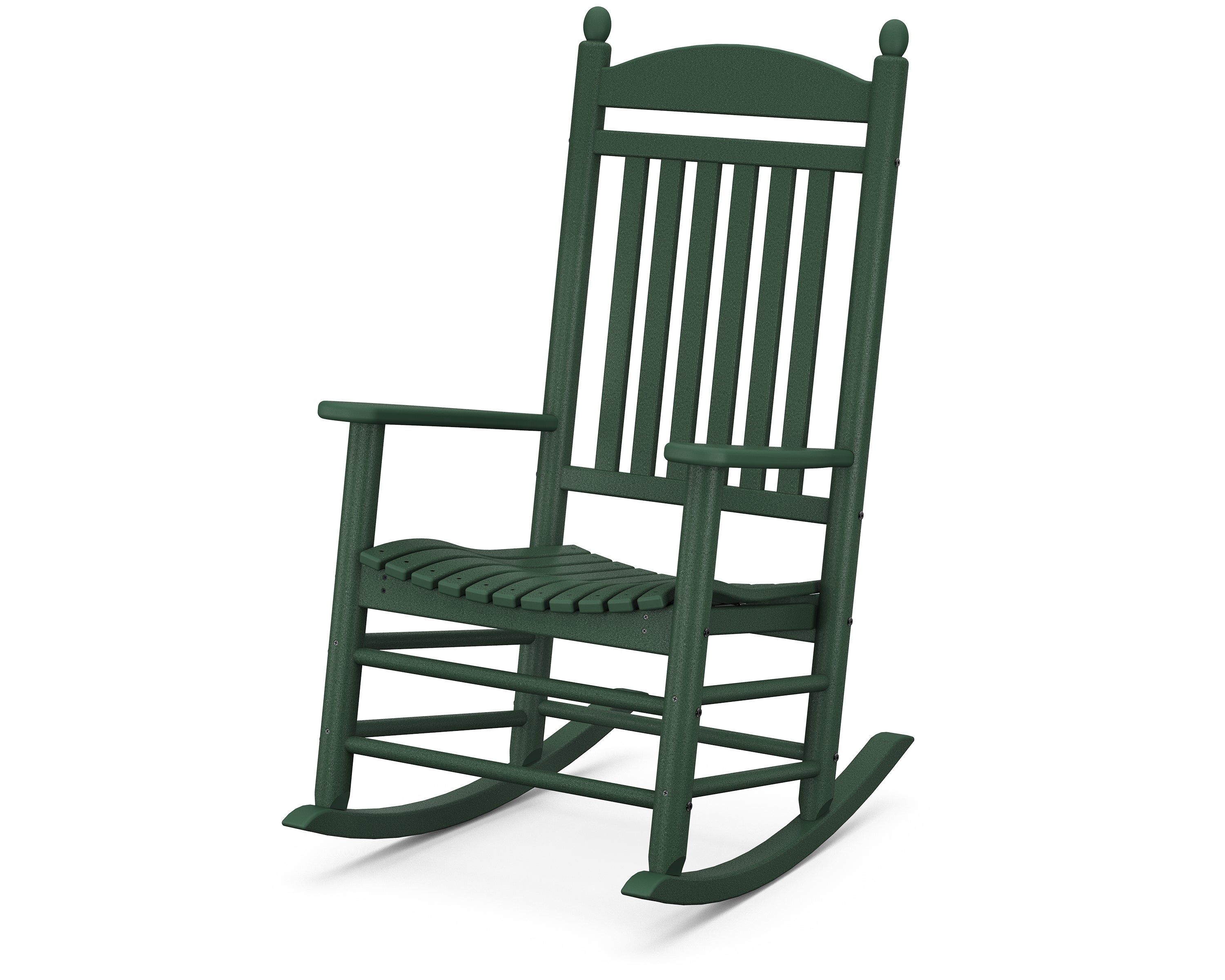 POLYWOOD Jefferson Rocker - Durable Outdoor Rocking Chair with Weather-Resistant HDPE Material, Perfect for Patio, Garden, and Porch Relaxation