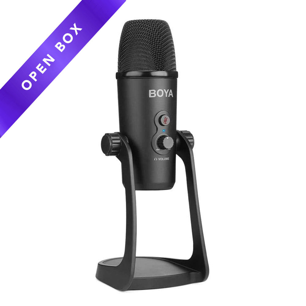 Boya BY PM700 USB Condenser Podcast Microphone - Professional Studio Recording Mic for Streaming, Gaming & Voiceovers (Open Box) | Perfect for Home Studios, Podcasting & Content Creation