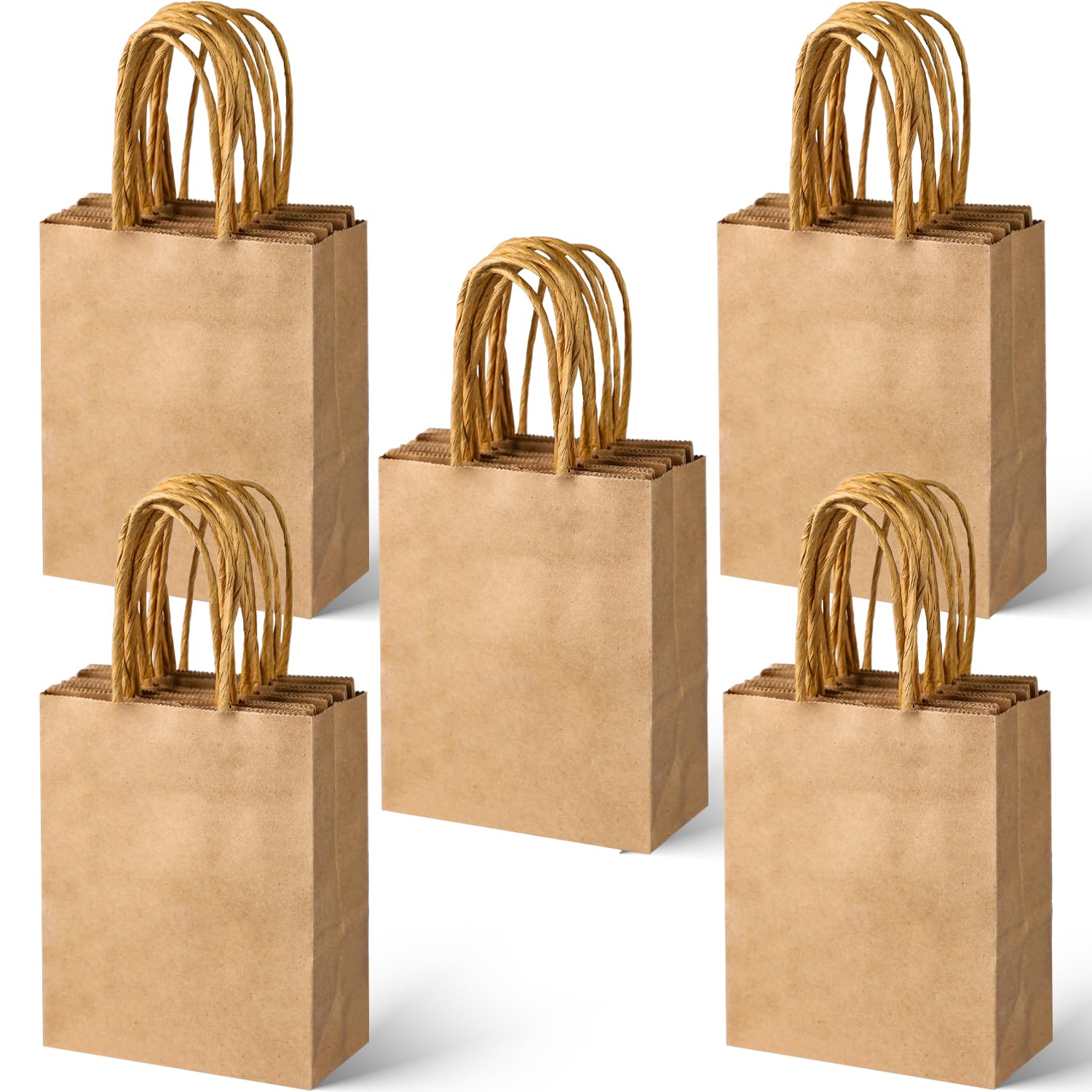 30Pcs Mini Kraft Gift Bags 6.5
