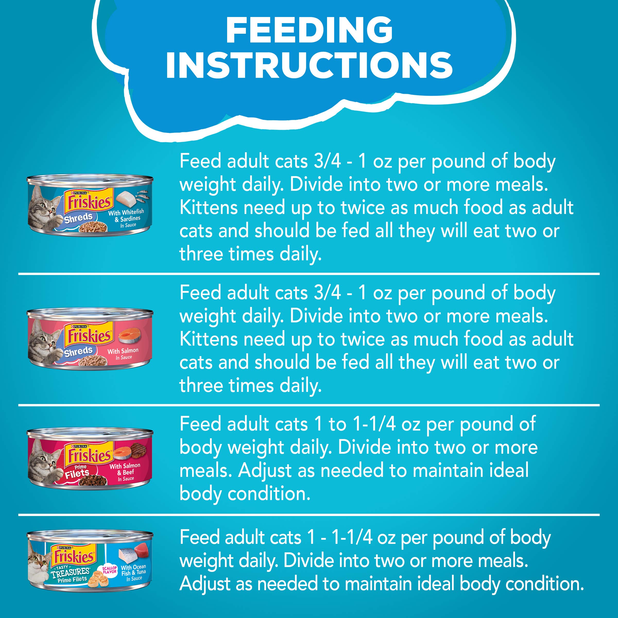 Purina Friskies Wet Cat Food Variety Pack - 32 Cans (5.5 Oz Each) | Fish-A-Licious Extra Gravy, Prime Filets & Tasty Treasures | High Protein Cat Food for Adult & Senior Cats | Perfect for Mealtime, Travel & Emergency Pet Food Supply