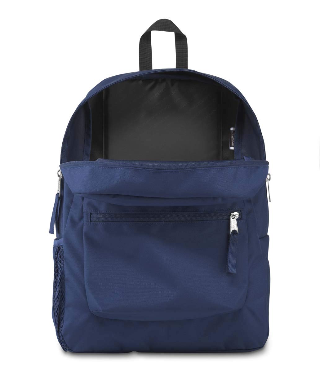 Jansport Cross Town Backpack - Lightweight Durable School Backpack for College Students, Navy Blue One Size - Perfect for Travel, Hiking & Everyday Use