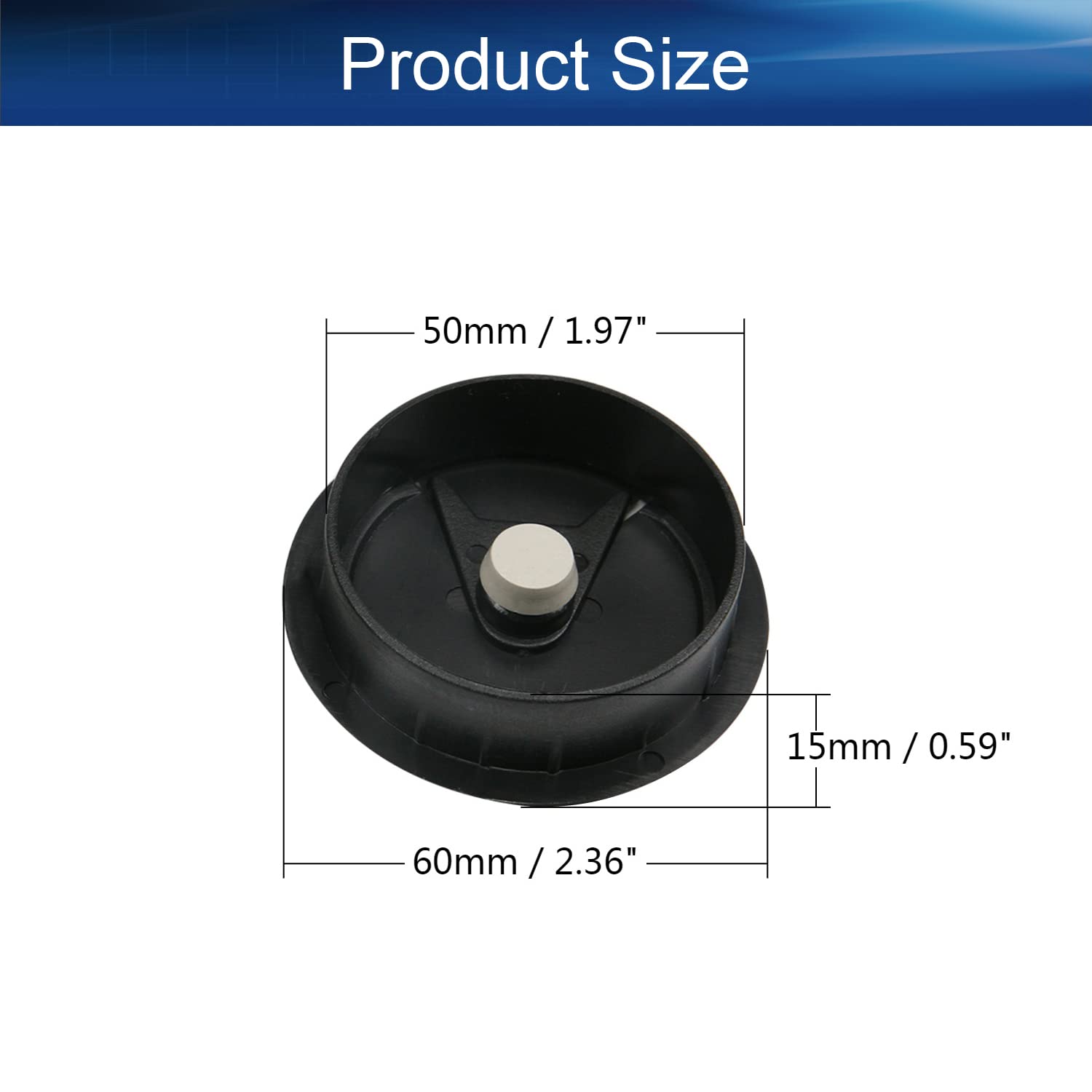 20PCS 2 Inch/50mm Plastic Desk Grommet Cable Hole Cover - Wire Organizer Caps for PC Computer Desk, Hide Office Cords - Perfect for Cable Management in Home Office & Workspace