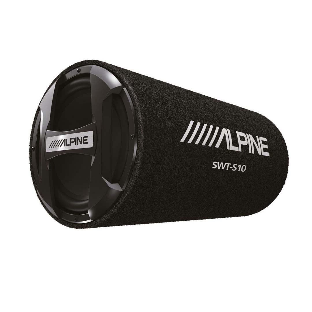 Alpine SWT S10 10-Inch Loaded Subwoofer Bass Tube - 1200W Peak Power, High-Performance Car Audio System for Deep Bass & Enhanced Sound Quality - Perfect for Trucks, SUVs, and Custom Car Audio Setups