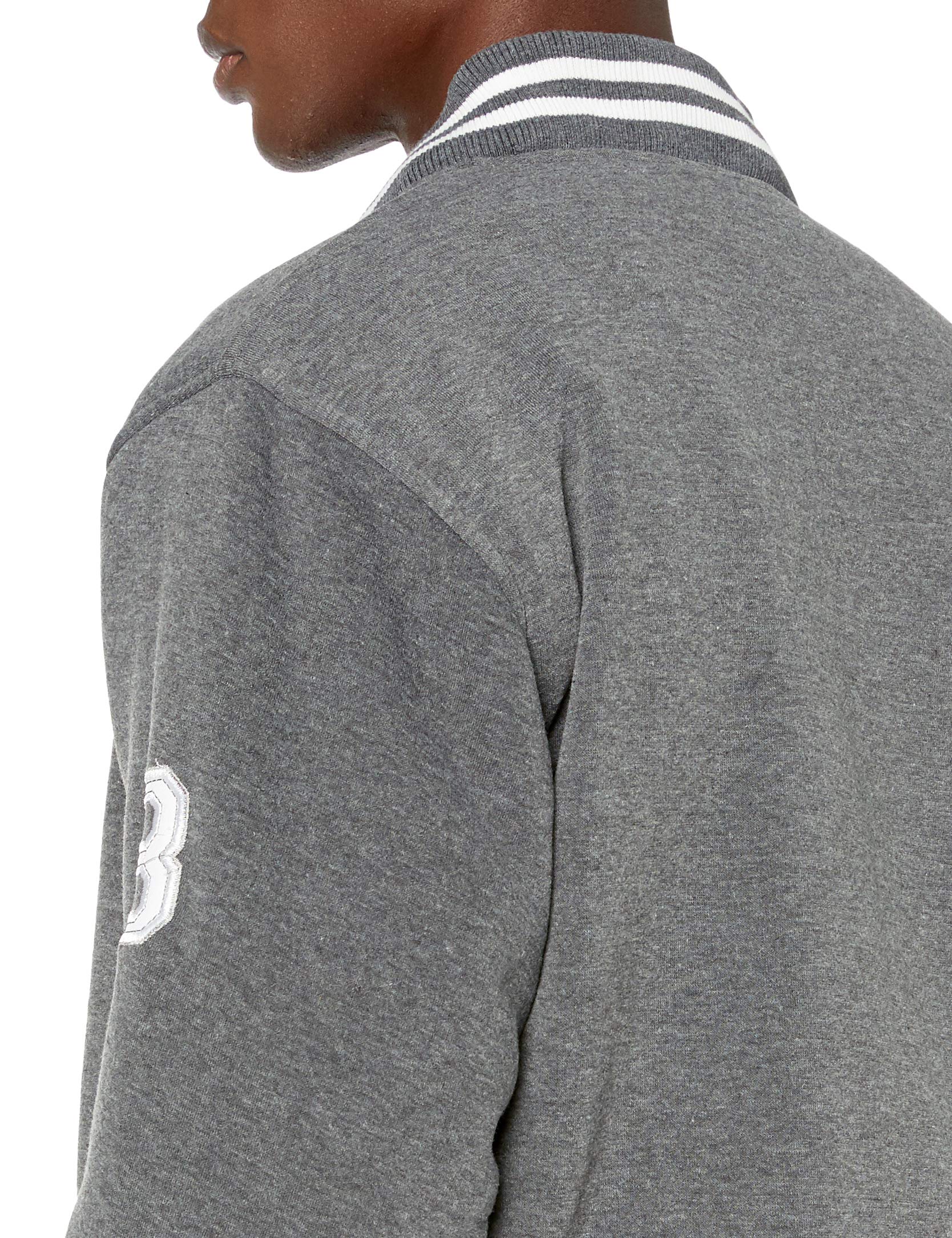 The Polar Club Men's Fleece Varsity Baseball Jacket - Warm & Stylish Outerwear for Casual Wear, Sports & Outdoor Activities