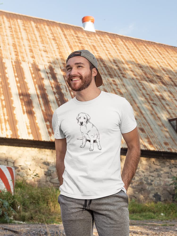 Smartprints Labrador Puppy Graphic T-Shirt for Men - Casual Cotton Tee for Dog Lovers, Outdoor Activities and Everyday Wear