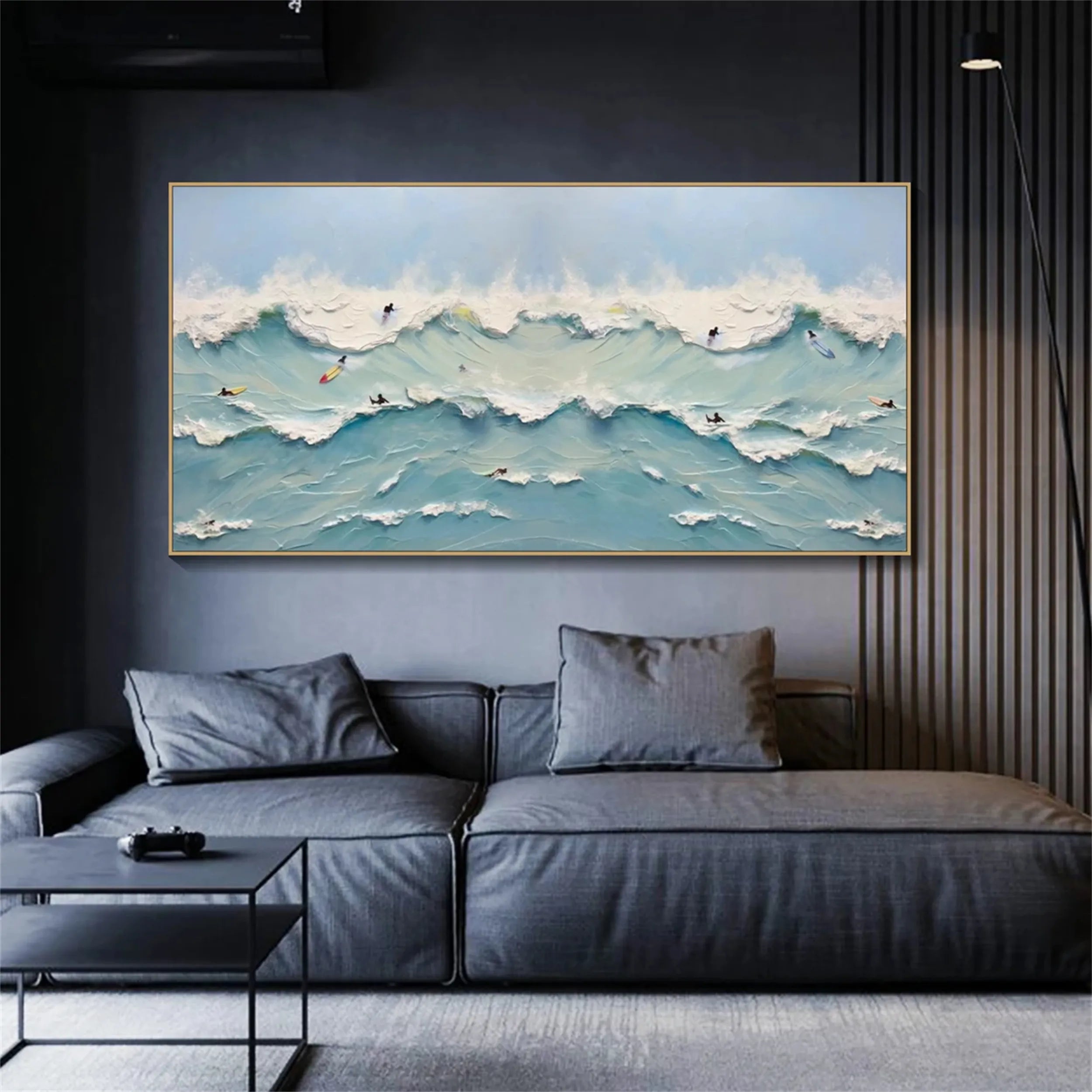 Ocean and Sky Painting #OS121 - Stunning Coastal Wall Art for Living Room, Bedroom & Office Decor