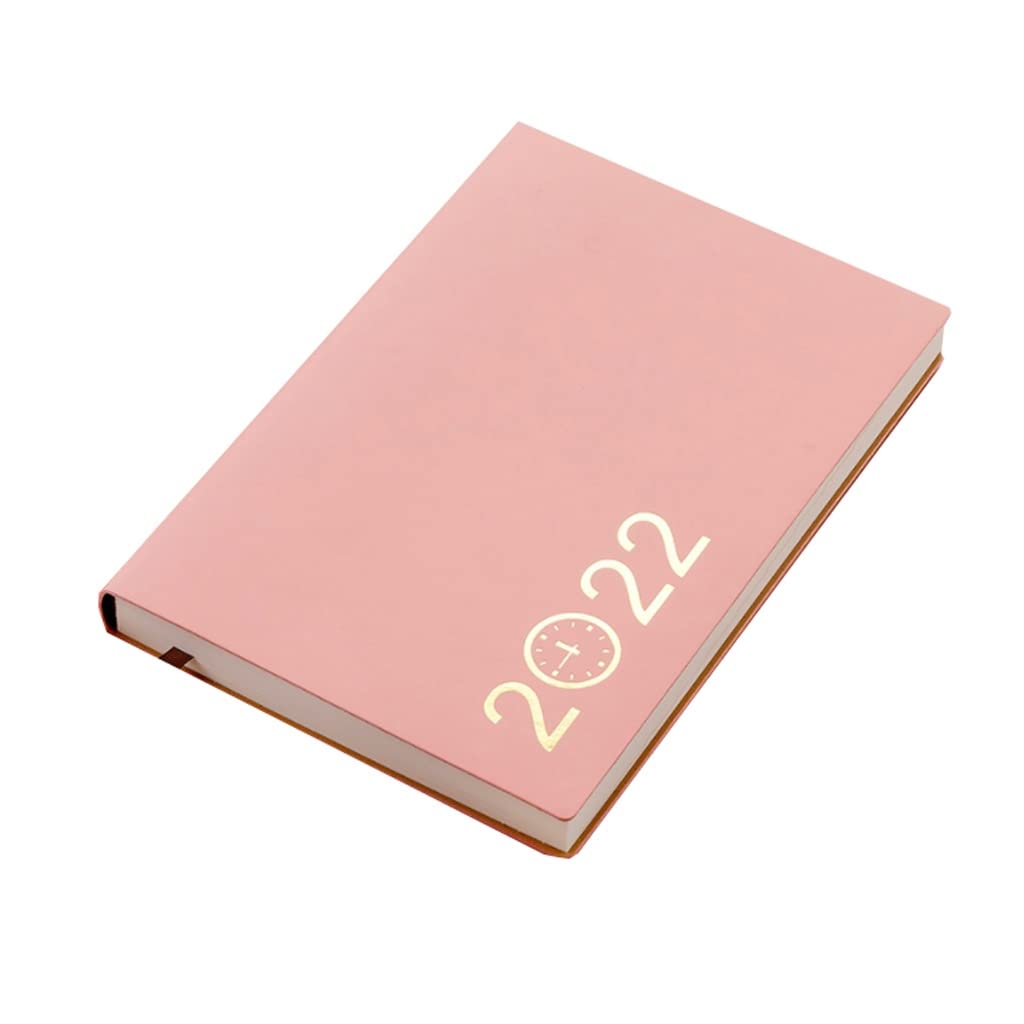 YAMIA 2022 Weekly & Monthly Planner - 12-Month Productivity Organizer with Hourly Schedule, Work Planner for Daily Tasks & Goal Tracking (A5 Size, Pink) - Perfect for Office Professionals, Students & Busy Moms