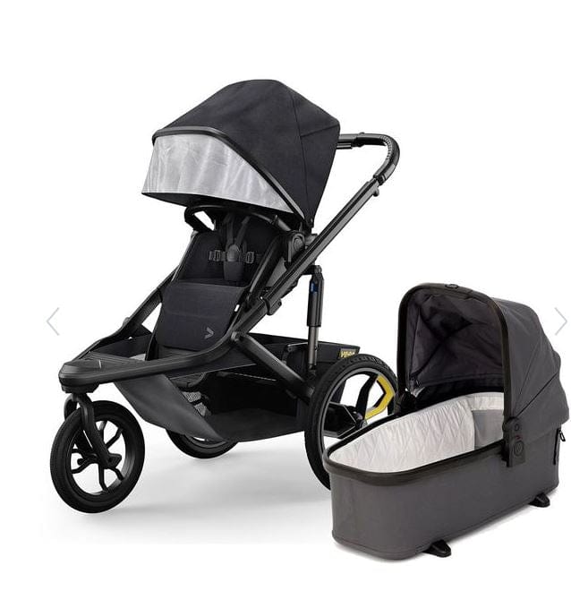 Veer Switch & Jog Stroller with Bassinet - Convertible 3-in-1 Travel System (Switchback Seat, Jog Frame & Bassinet) for Newborns to Toddlers - Perfect for City Walks, Jogging & Family Outings