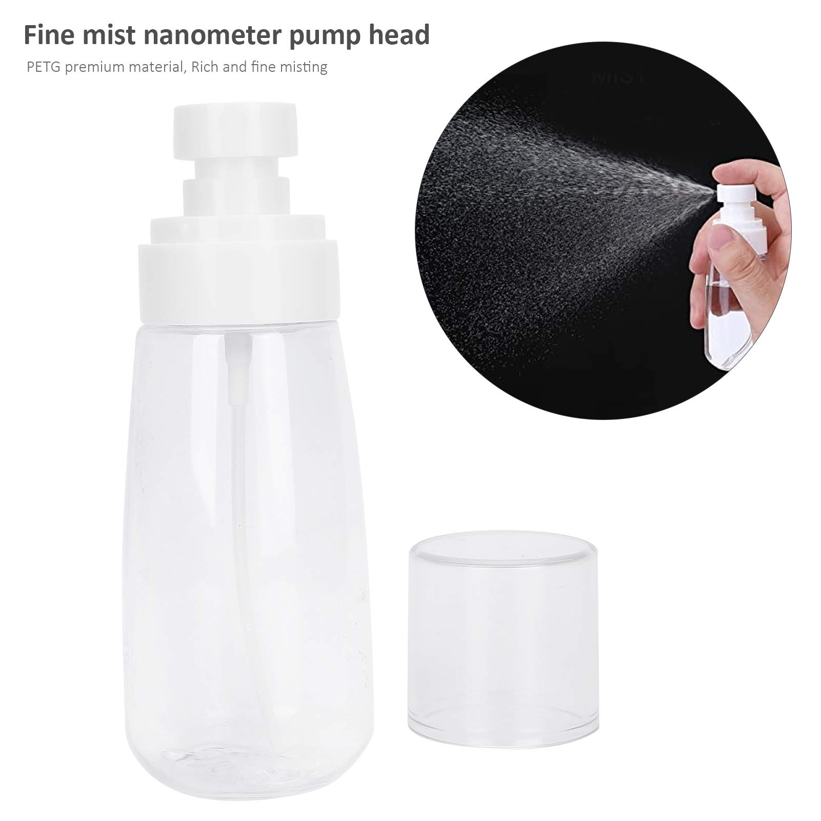 KTM Healthcare® Travel Size Clear Spray Bottles - Portable Refillable Mist Spray Bottles for Cosmetics, Skincare & Haircare - Perfect for Travel, Gym & On-the-Go Use