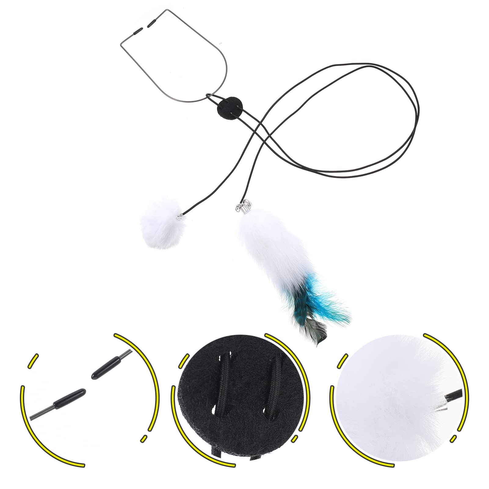Balacoo Hanging Door Cat Toy Set - Interactive Teaser Stick with Plush Balls for Kittens | Indoor Play, Exercise & Bonding Activity for Cats