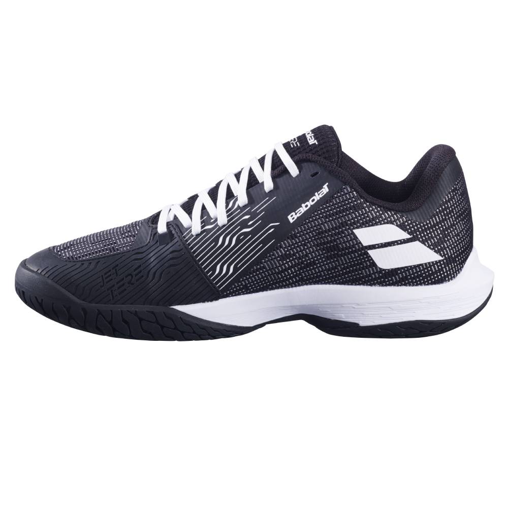 Babolat Jet Tere 2 AC Men's Tennis Shoes - Lightweight & Durable Performance Court Shoes for Men (Black/White) - Perfect for Competitive Matches & Training Sessions