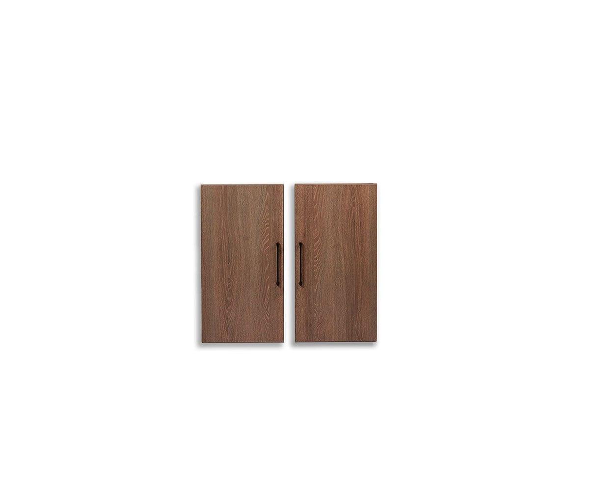Inari Bookcase Door Set - Modern Glass Cabinet Doors for Home & Office Storage - Perfect for Living Room, Bedroom, or Office Bookshelf Organization