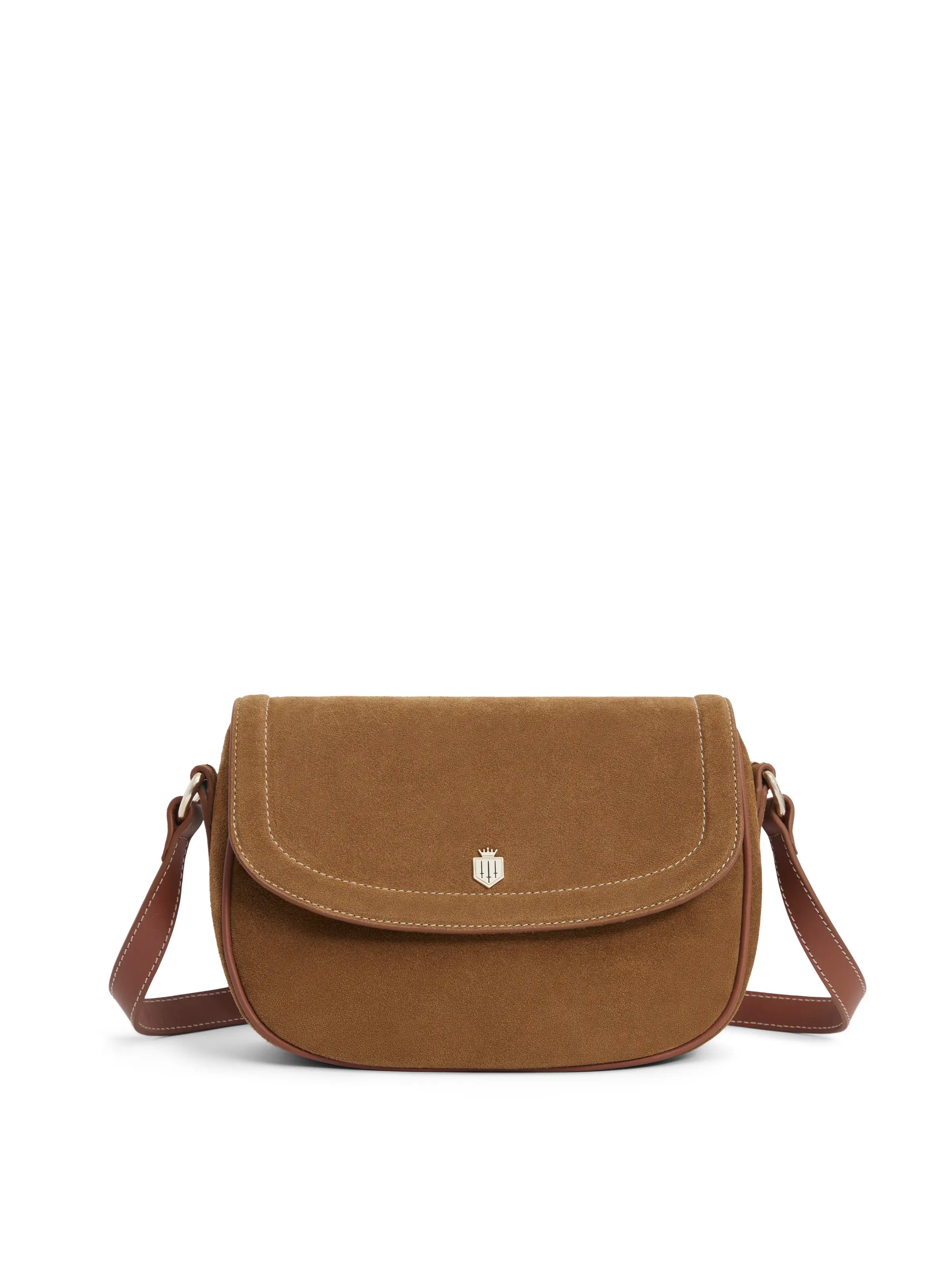 Premium Ohio Saddle Bag in Tan - Durable Leather Equestrian Accessory for Horse Riding, Trail Rides & Western Shows