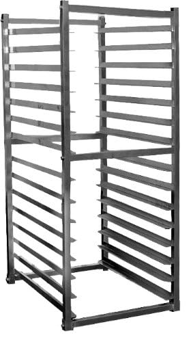 GSW AAR-1520 Commercial Aluminum Refrigerator Storage Pan Rack - 15 Pan Capacity, 20-1/8” x 23” x 50” - Heavy Duty Knock Down Design for Restaurant, Bakery & Catering Kitchen Organization