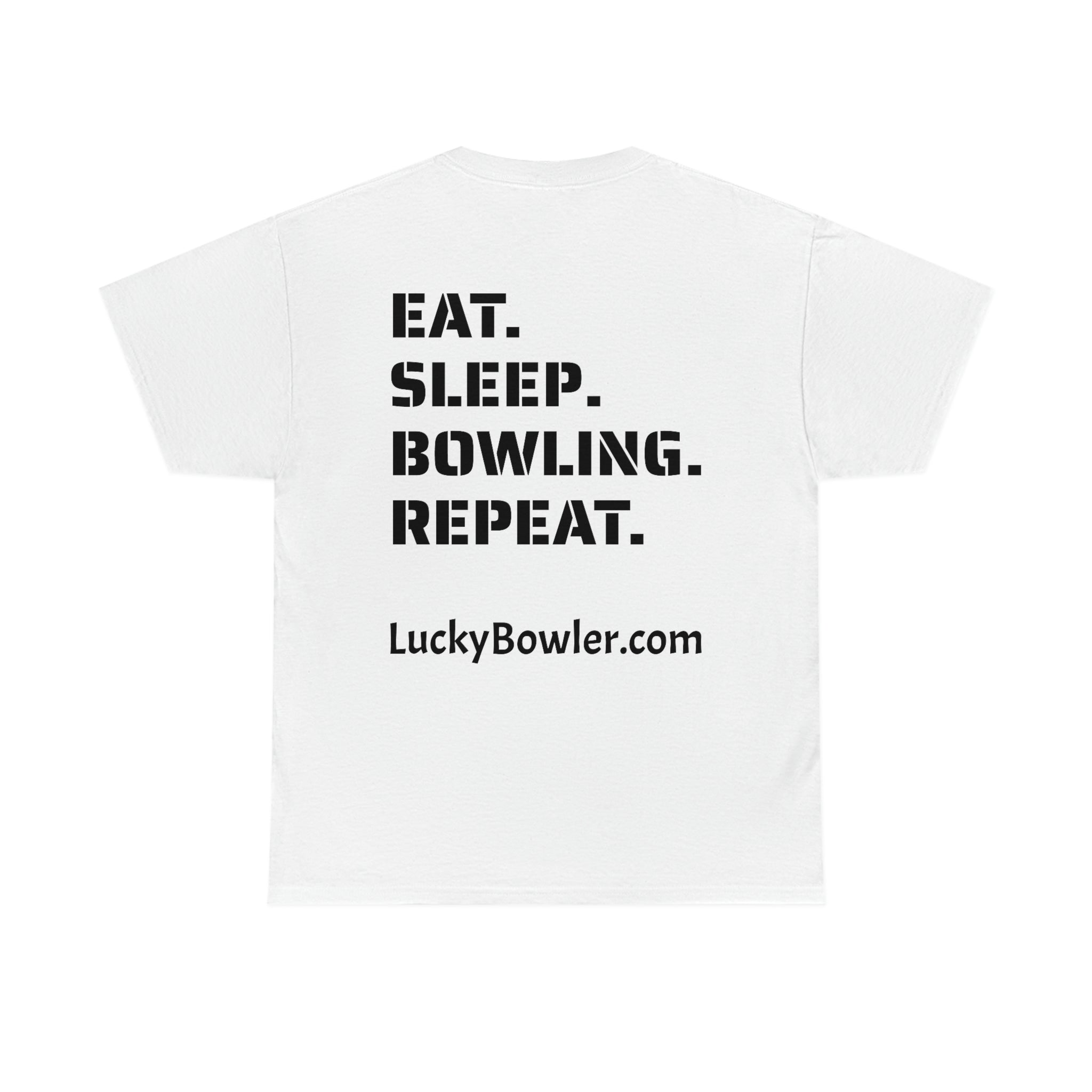 Lucky Tee #4 - Eat Sleep Repeat Graphic T-Shirt for Men & Women | Soft Cotton Casual Wear for Everyday Outfits, Gym, and Street Style