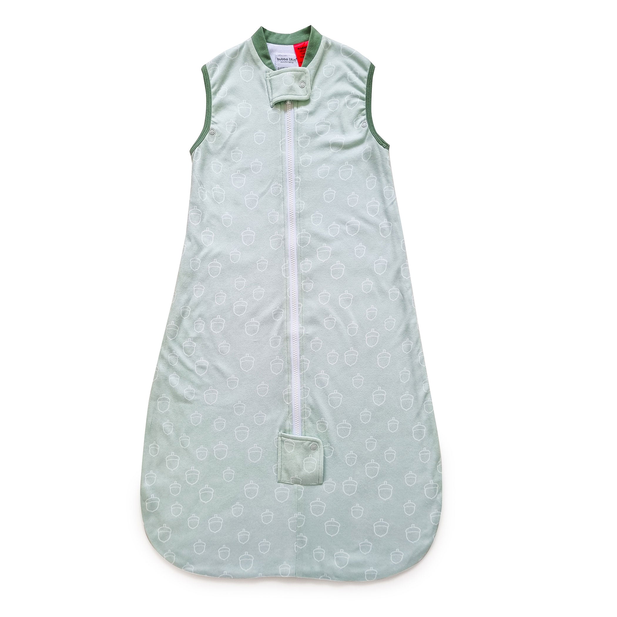 Nordic 1.0 TOG Baby Sleep Sack - Breathable Cotton Sleeping Bag for Infants 0-24 Months, Avocado Forest Print - Perfect for Nursery, Daycare & Travel