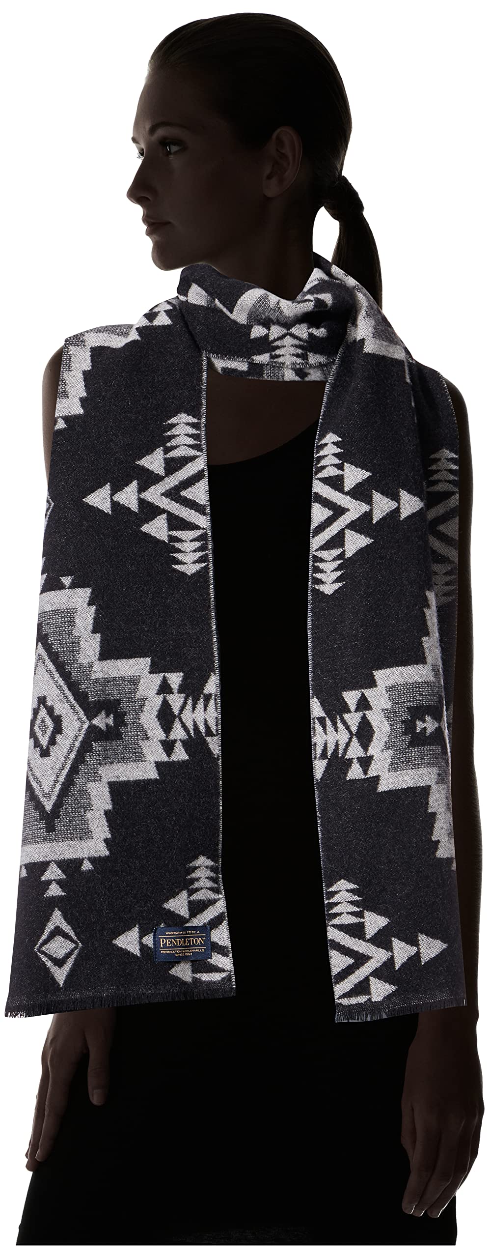 PENDLETON Women's Jacquard Scarf - Soft Wool Blend Fashion Accessory for Fall & Winter - Perfect for Outdoor Activities, Travel, and Gift Giving