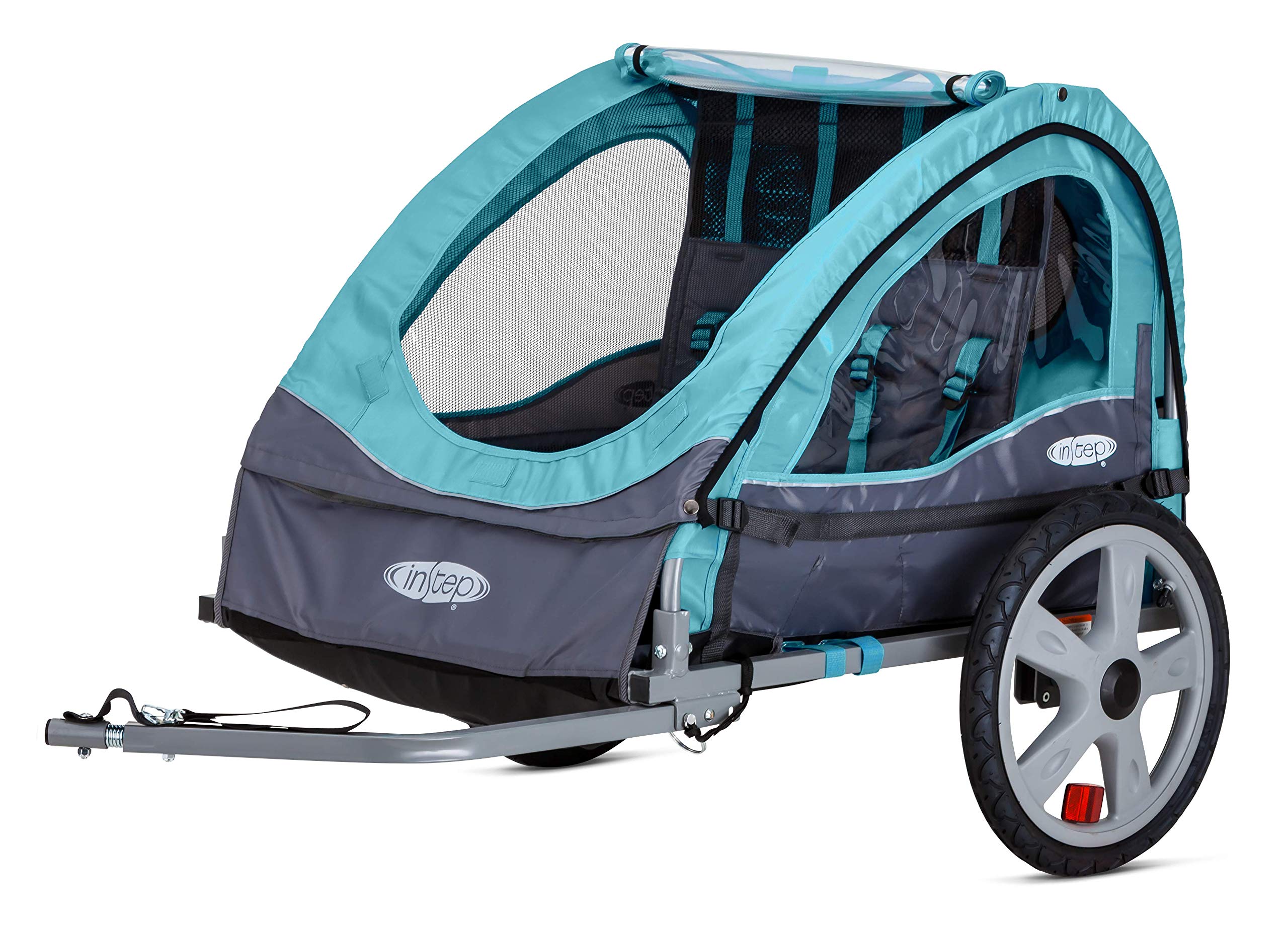 Instep Bike Trailer for Toddlers & Kids - Single & Double Seat Stroller with 2-in-1 Canopy Carrier - Lightweight & Durable Cycling Accessory (Multiple Colors) - Perfect for Family Rides, Jogging & Outdoor Adventures