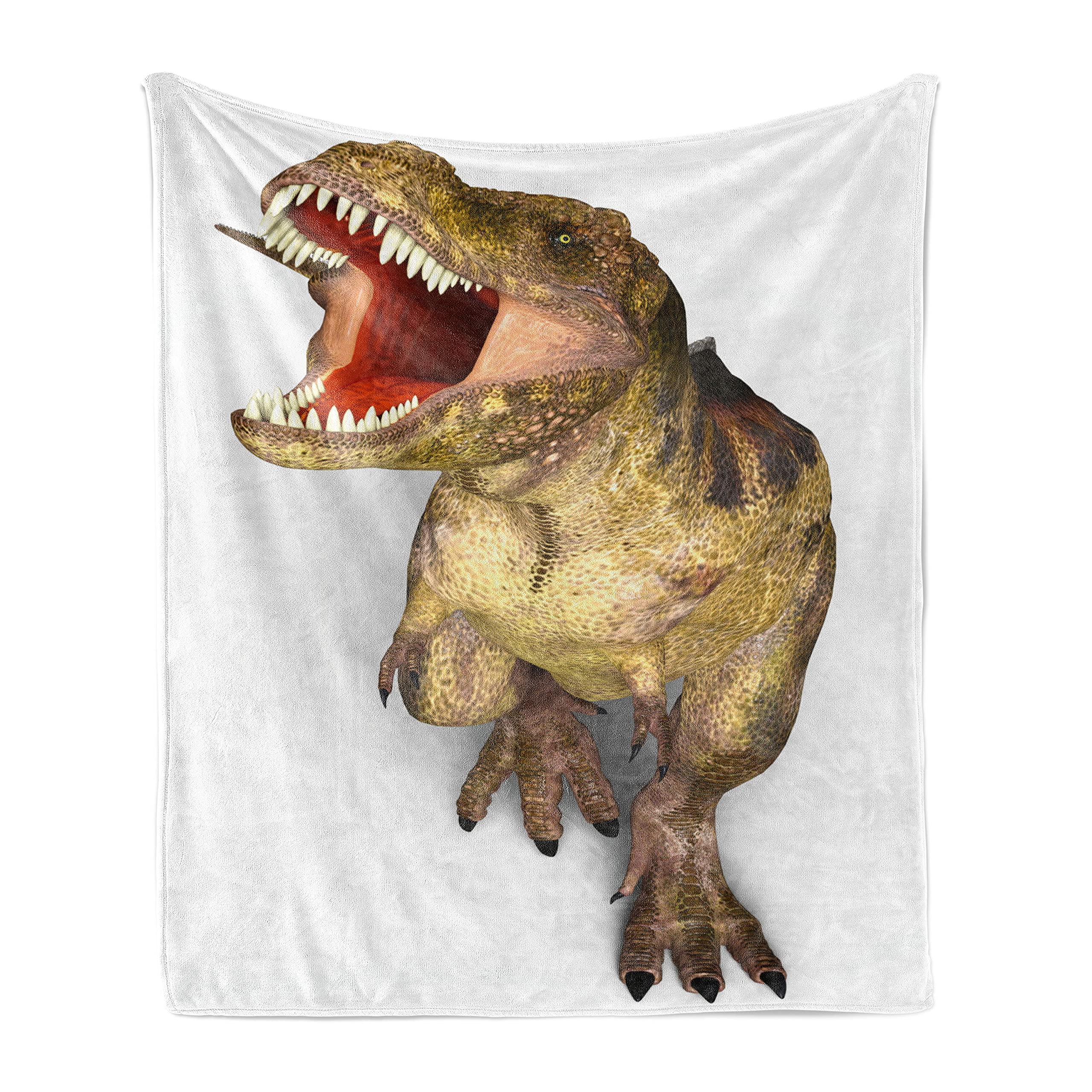Ambesonne Dinosaur Fleece Throw Blanket 70