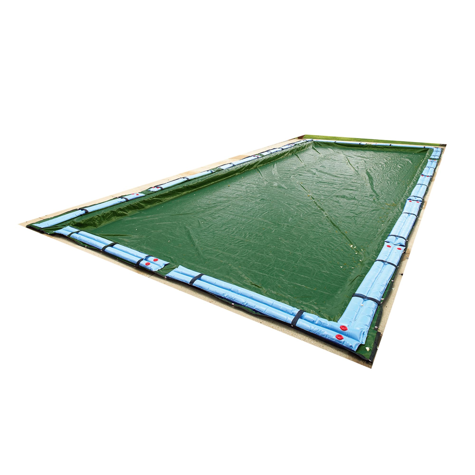 Blue Wave Silver 12-Year 16ft x 32ft Rectangular In-Ground Pool Winter Cover | Heavy Duty Protection for Cold Weather | Perfect for Backyard Swimming Pools