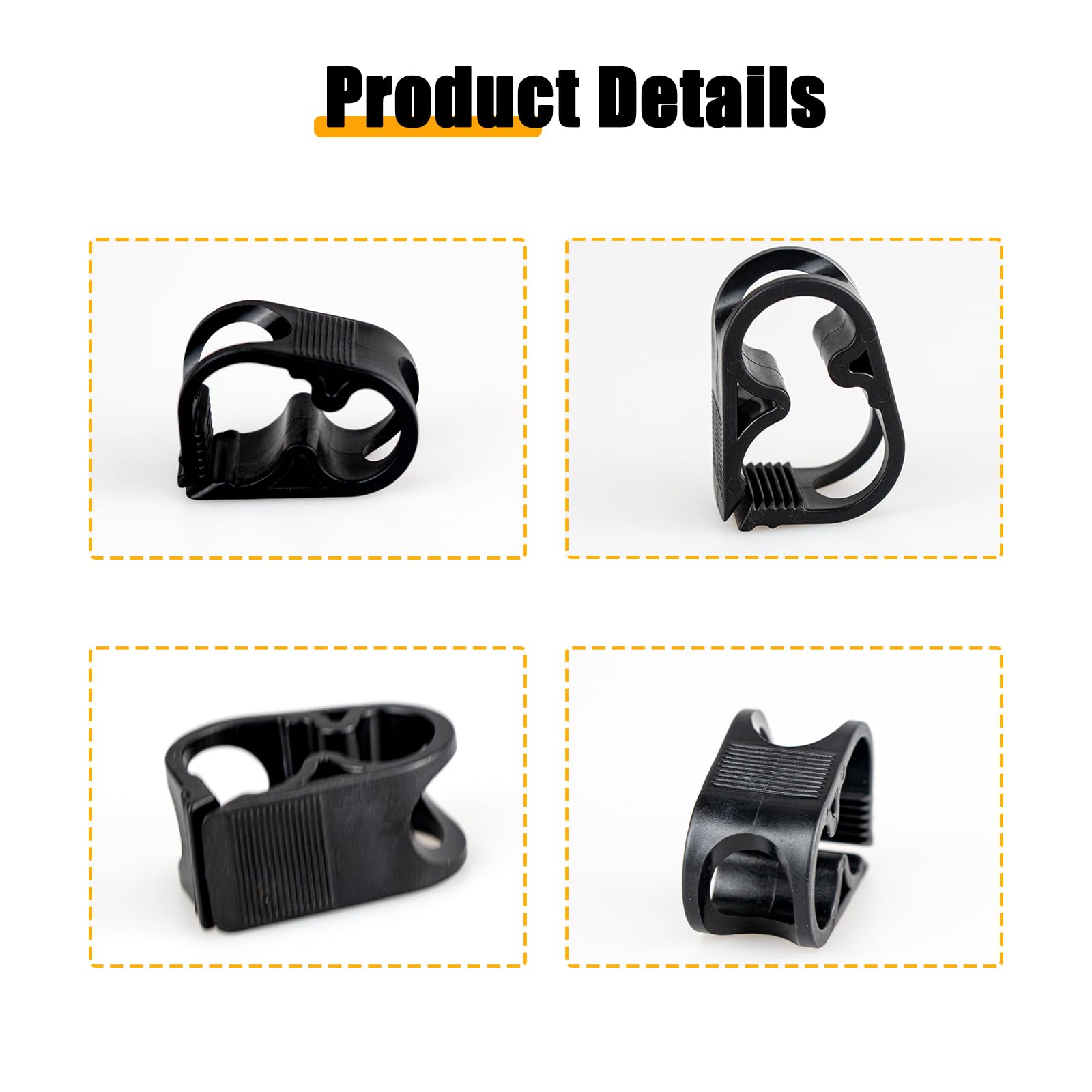 4PCS Adjustable Water Flow Control Tube Clips - 1/4