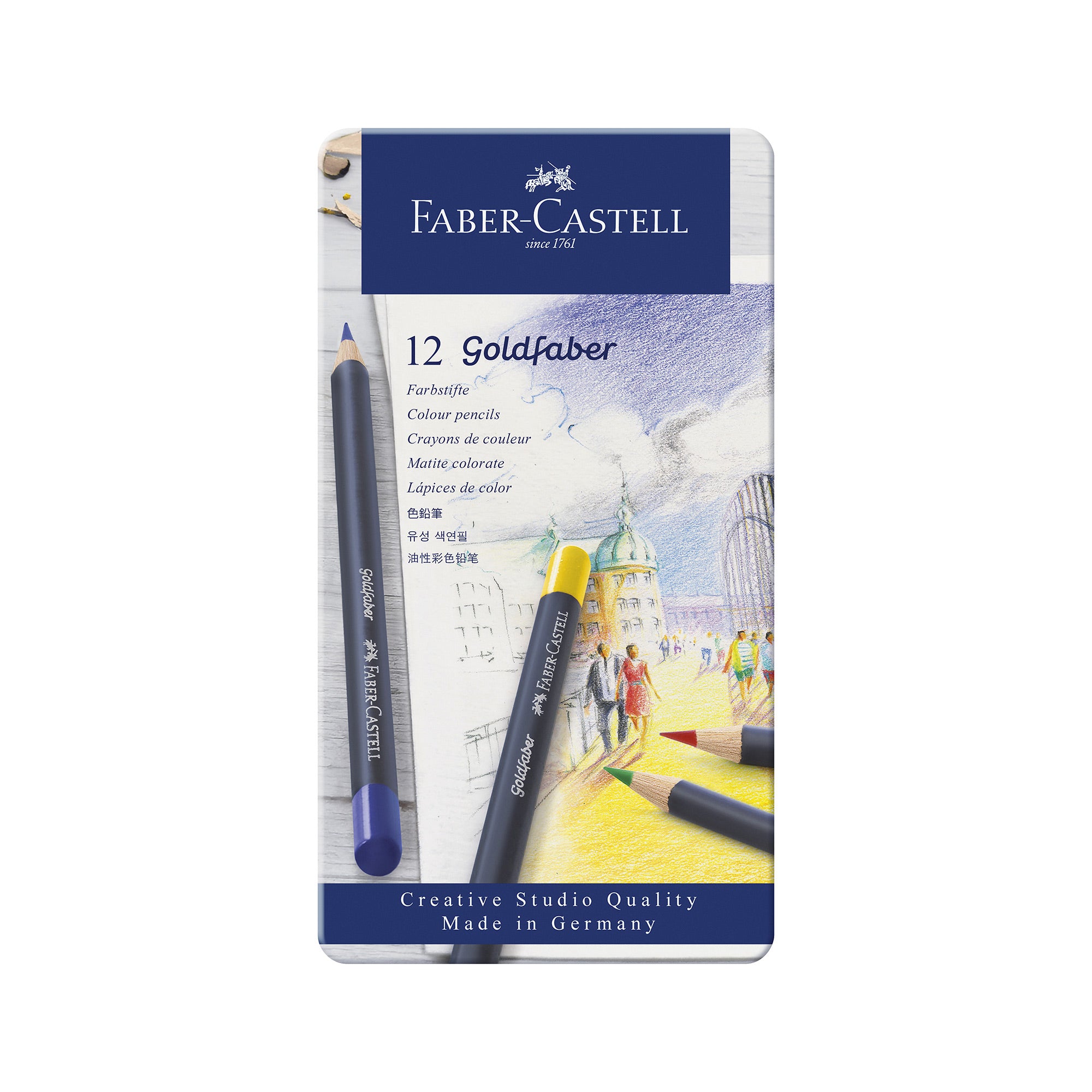 12 Pack Goldfaber Colored Pencils - Premium Artist Drawing Pencils for Sketching, Coloring & Shading - Perfect for Adults & Kids Art Projects, School Supplies & DIY Crafts