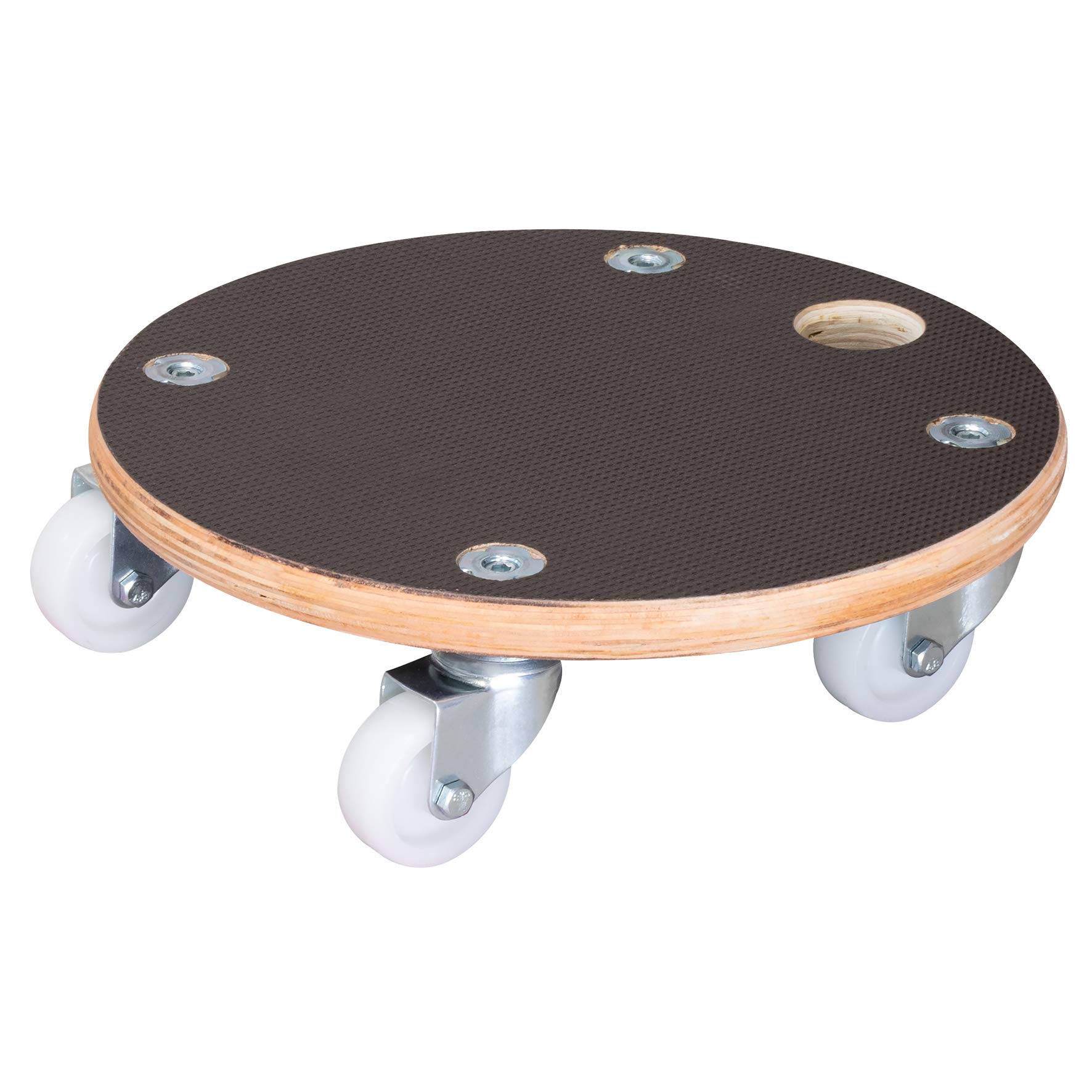 Wagner Plant Caddy Maxigrip - 11.42 x 3.35 Inch Heavy Duty Plant Stand with Wheels - FSC Certified Wood Dolly for Indoor & Outdoor Plants - 440 lbs Capacity - Made in Germany - Perfect for Moving Large Potted Plants on Decks, Patios & Greenhouses (Model 64-1351)