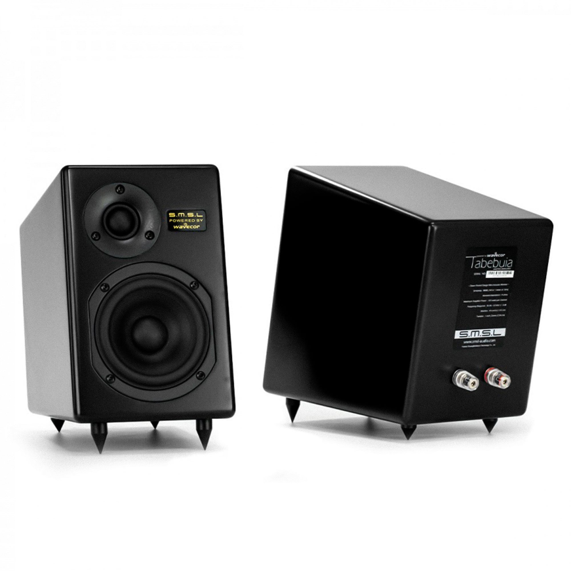 SMSL Audio Tabebuia Passive Bookshelf Speakers - High Fidelity Stereo Sound for Home Theater, Music & Gaming | Compact Design for Small Spaces & Desktop Use