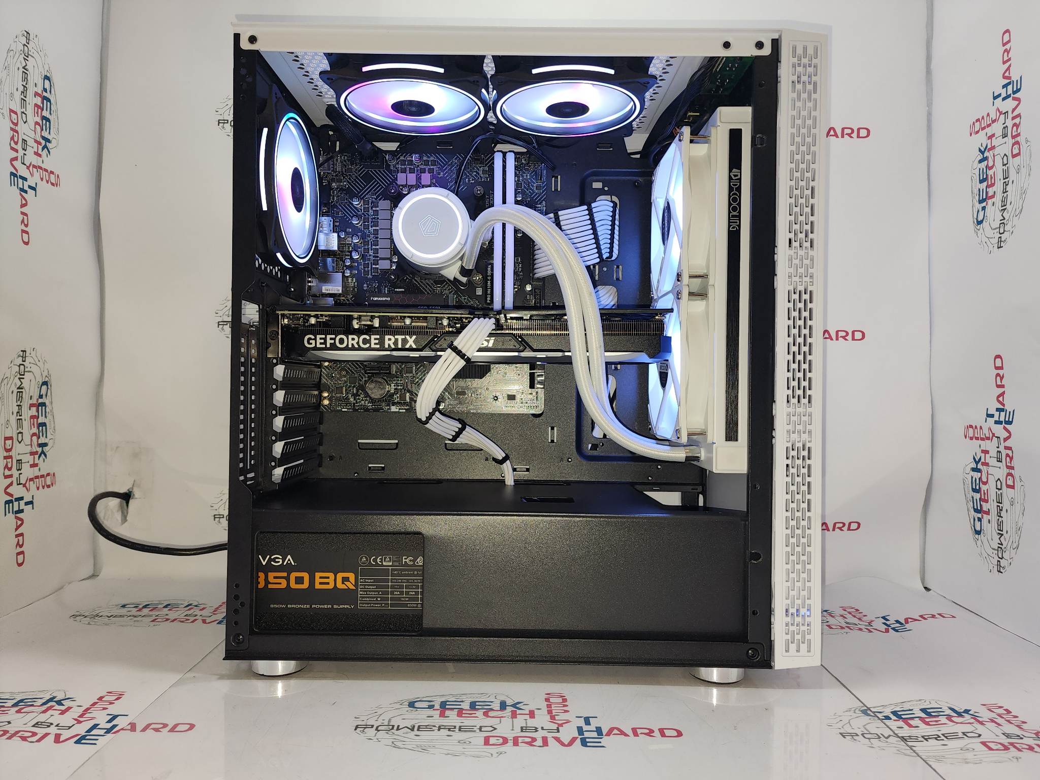 Pinnacle Gaming PC Desktop Computer - Intel Core i7, GeForce RTX 4070, 500GB/1TB/2TB SSD, 16GB/32GB DDR5 RAM, Water Cooling, Blackwidow White H6 Case - Perfect for Esports, Streaming & 4K Gaming