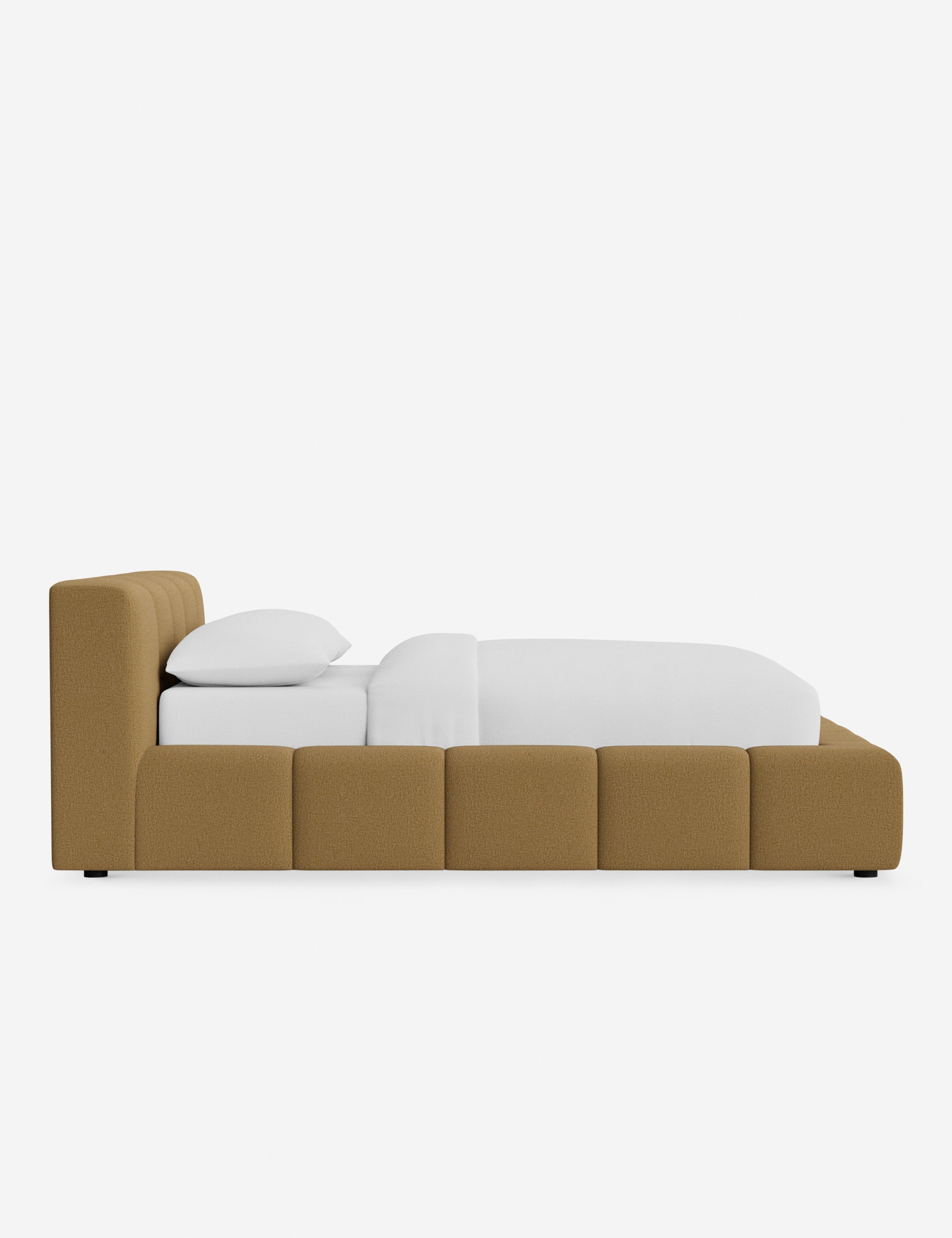 Cambry Platform Bed Frame - Modern Minimalist Wooden Bed with Sturdy Slat Support - Perfect for Bedroom, Guest Room, and Studio Apartments
