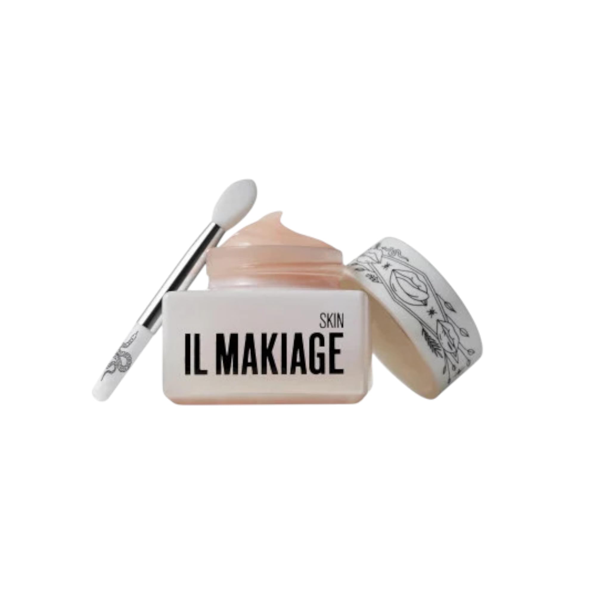 Il Makiage Power Lip Mask - Hydrating Lip Treatment with Shea Butter, 0.35oz - Perfect for Dry, Chapped Lips Day & Night Care