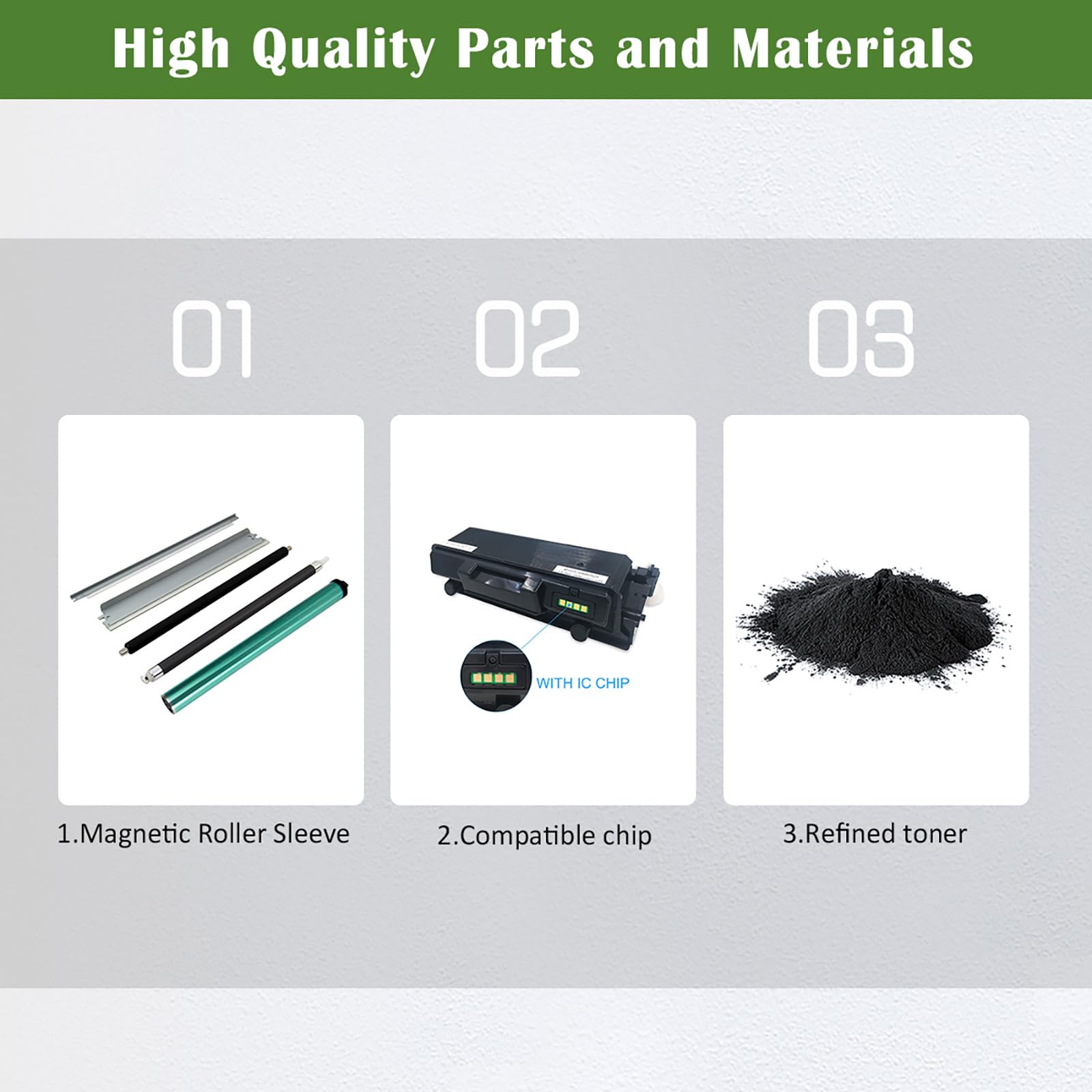 High Yield 3330 3335 3345 Compatible Toner Cartridge - 15,000 Page Capacity | Replacement for Xerox Phaser 3330/3330DNI & WorkCentre 3335/3335DNI/3345/3345DNI Laser Printers (Black) | Ideal for Office & High-Volume Printing Needs