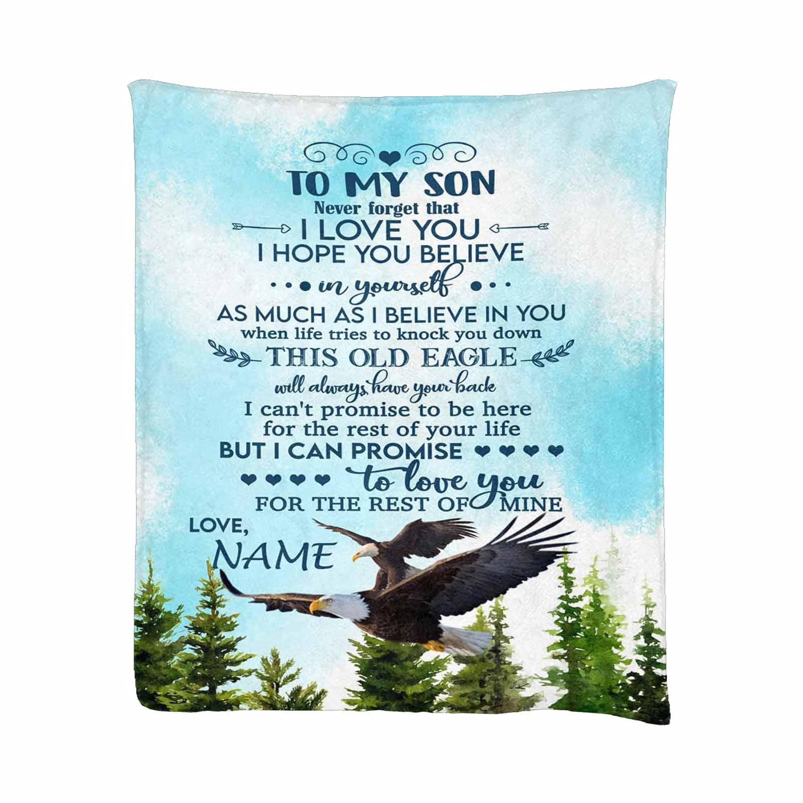 Personalized Custom Name Blanket for Son - 30