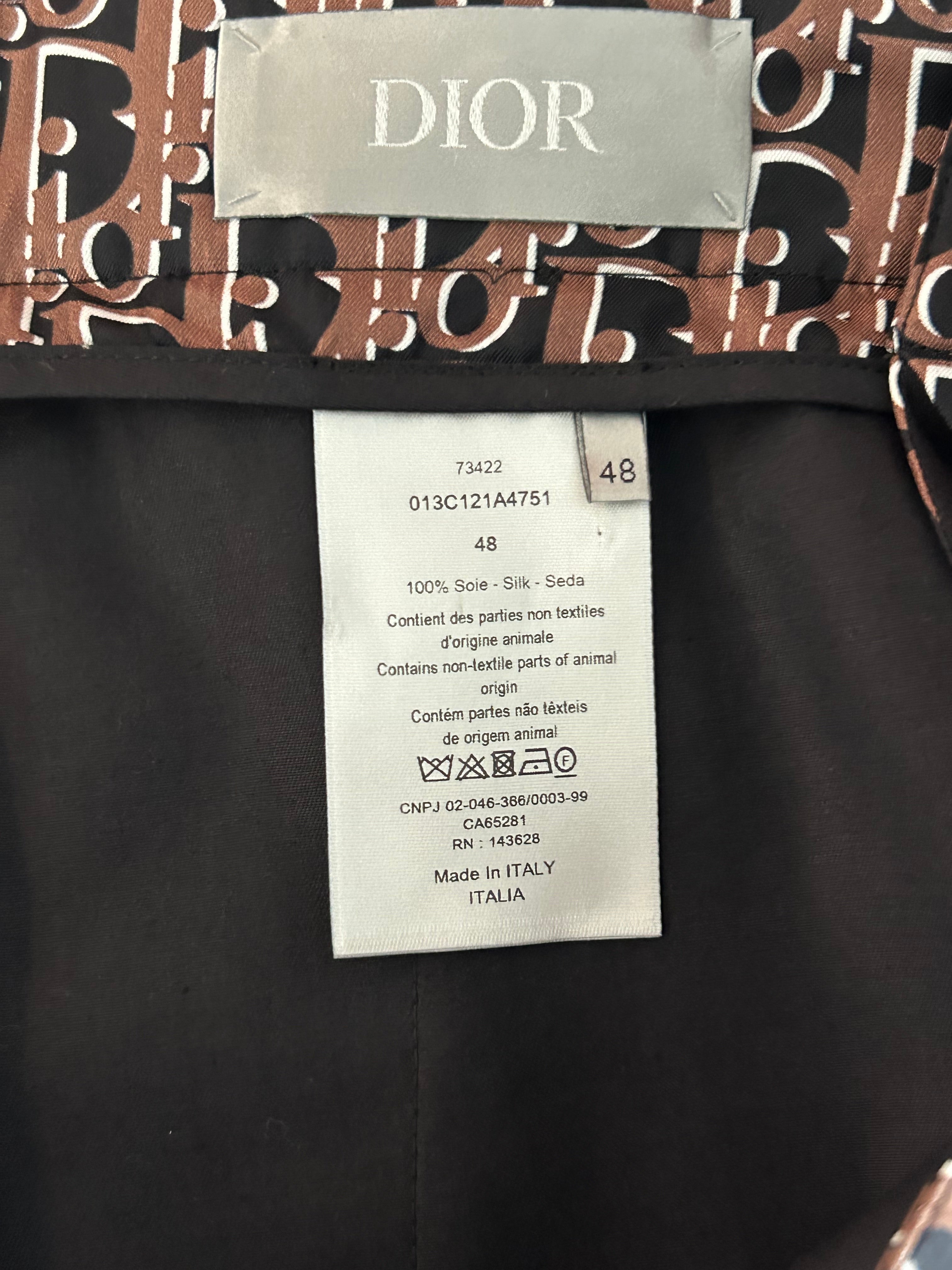 Dior Oblique Silk Bermuda Shorts for Women - Black & Brown Luxury Designer Shorts for Summer, Beach, and Casual Outings