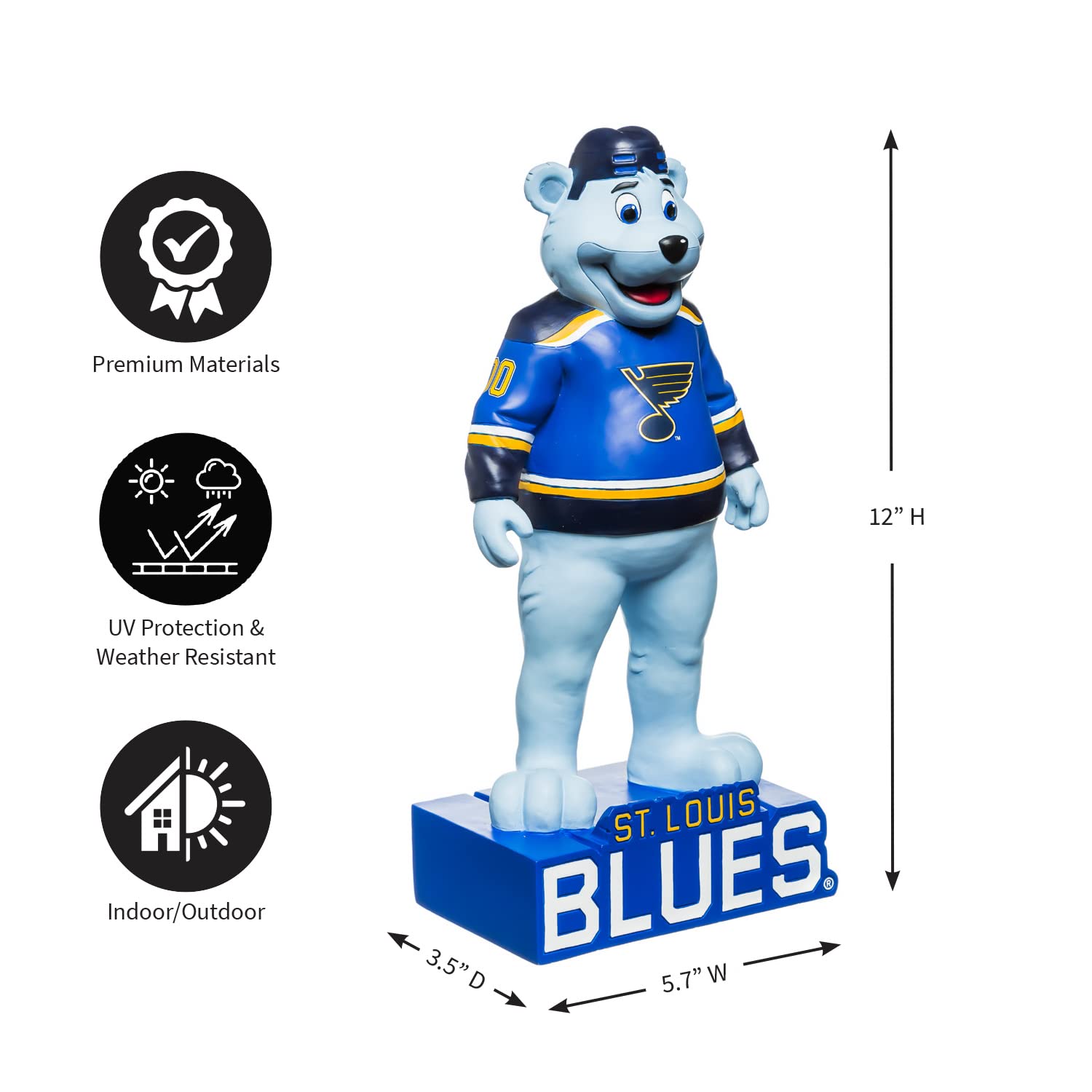 Official NHL Mascot Statue - Team Sports America - Perfect for Home Decor, Sports Fan Gifts & Game Room Collectibles