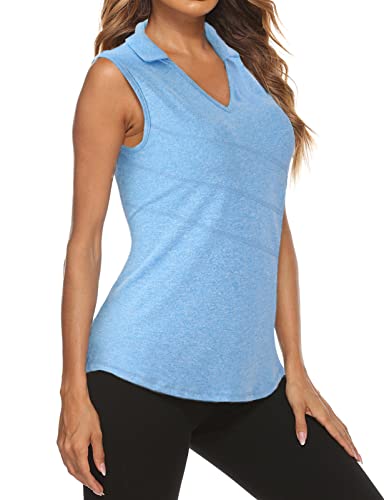 V Neck-blue