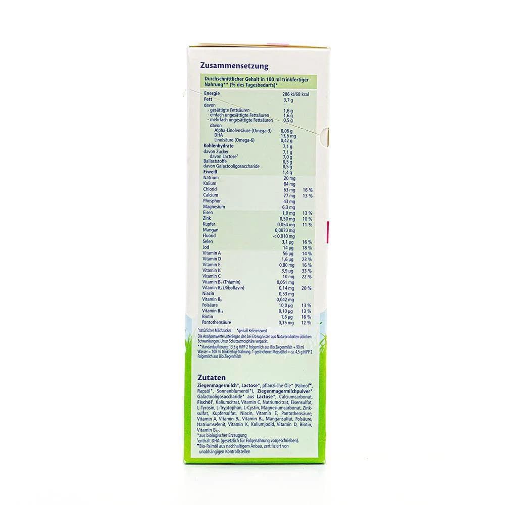 HiPP Organic Goat Milk Formula for Babies & Toddlers - 400g German Kindermilch | Gentle Nutrition for Sensitive Stomachs & Lactose Sensitivity | Ideal for Supplementing or Transitioning from Breastfeeding