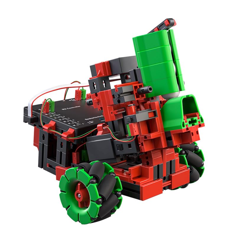 fischertechnik Smart Robots Max 564111 — Programmable Remote Control Robot Building Kit, 9 Models, STEM Educational Toy for Kids Ages 10+, Red - Perfect for School Robotics Clubs, Home STEM Learning and DIY Engineering Projects