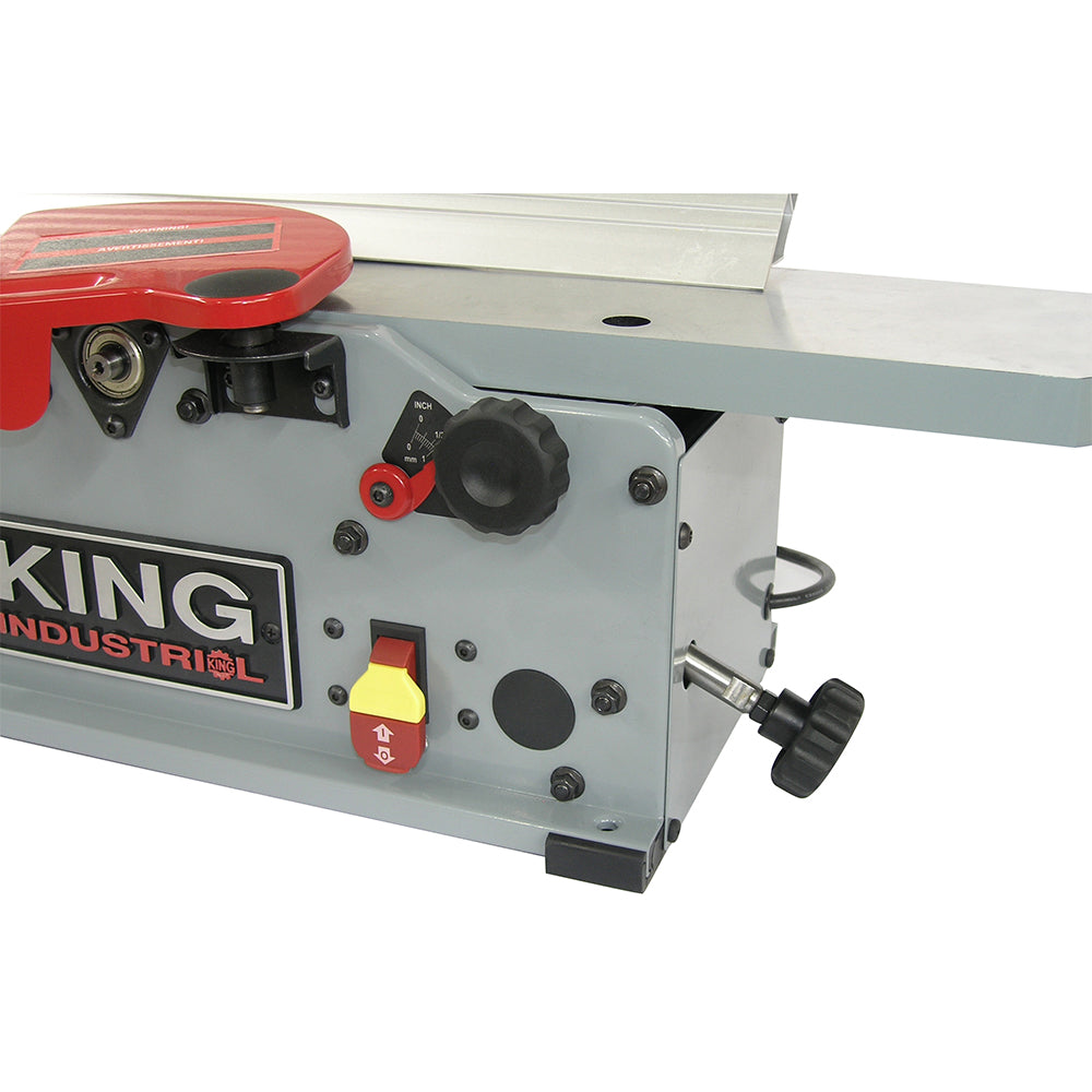 KING KC 6HJC 6-Inch Benchtop Jointer with Helical Cutterhead - Perfect for Woodworking, Cabinet Making & DIY Projects