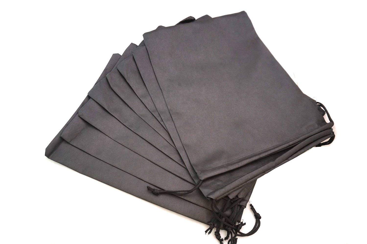 8-Pack Travel Shoe Bags - Lightweight Non-Woven Fabric Shoe Organizers for Men & Women - Perfect for Suitcases, Gym, Camping & Vacation Packing