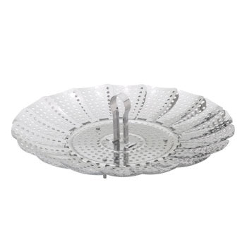 Adjustable Stainless Steel Steamer Basket for Cooking Vegetables, Dumplings & Seafood - Perfect for Healthy Meals & Meal Prep