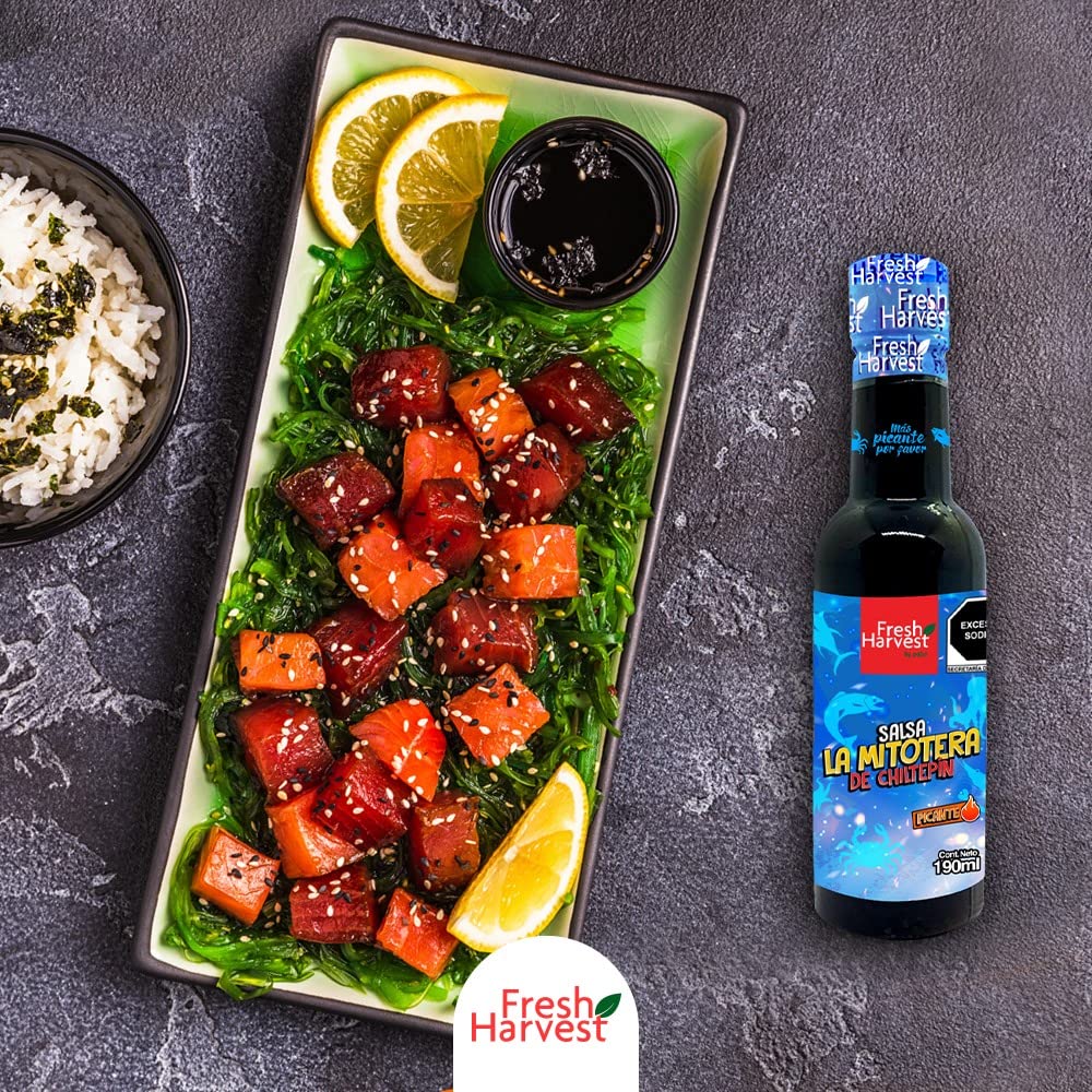 Chiltepín La Mitotera Hot Sauce 5L (169.07 Fl Oz) | Authentic Mexican Spicy Sauce for Seafood, Tacos & Snacks | Fresh Harvest | Perfect for BBQ, Party Dips & Home Cooking