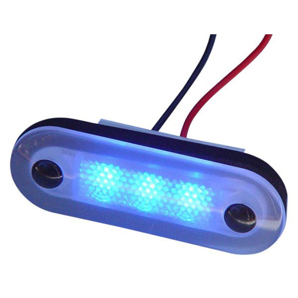 Aqua Signal 3-LED Accent and Courtesy Light - Waterproof Marine Boat Lighting for Deck, Cabin & Stairway - Perfect for Nighttime Navigation & Safety