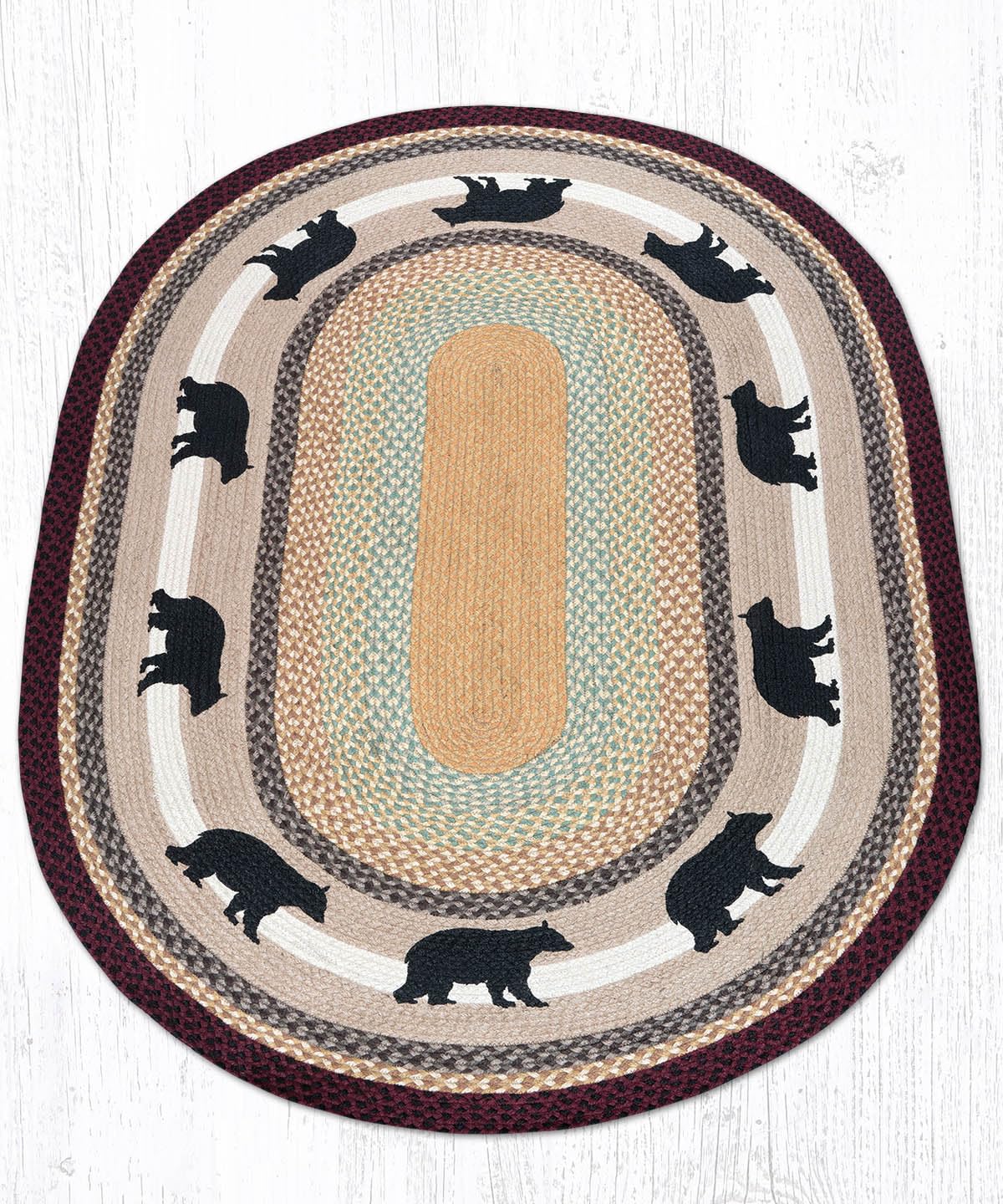 Earth Rugs 4'x6' Multicolored Area Rug - Soft Boho Chic Home Decor for Living Room, Bedroom & Dorm