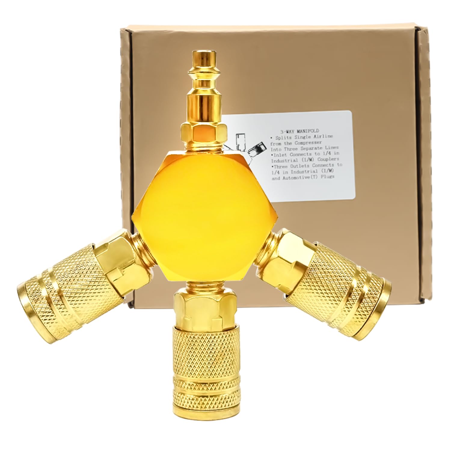 3 Way Hose Splitter 1/4