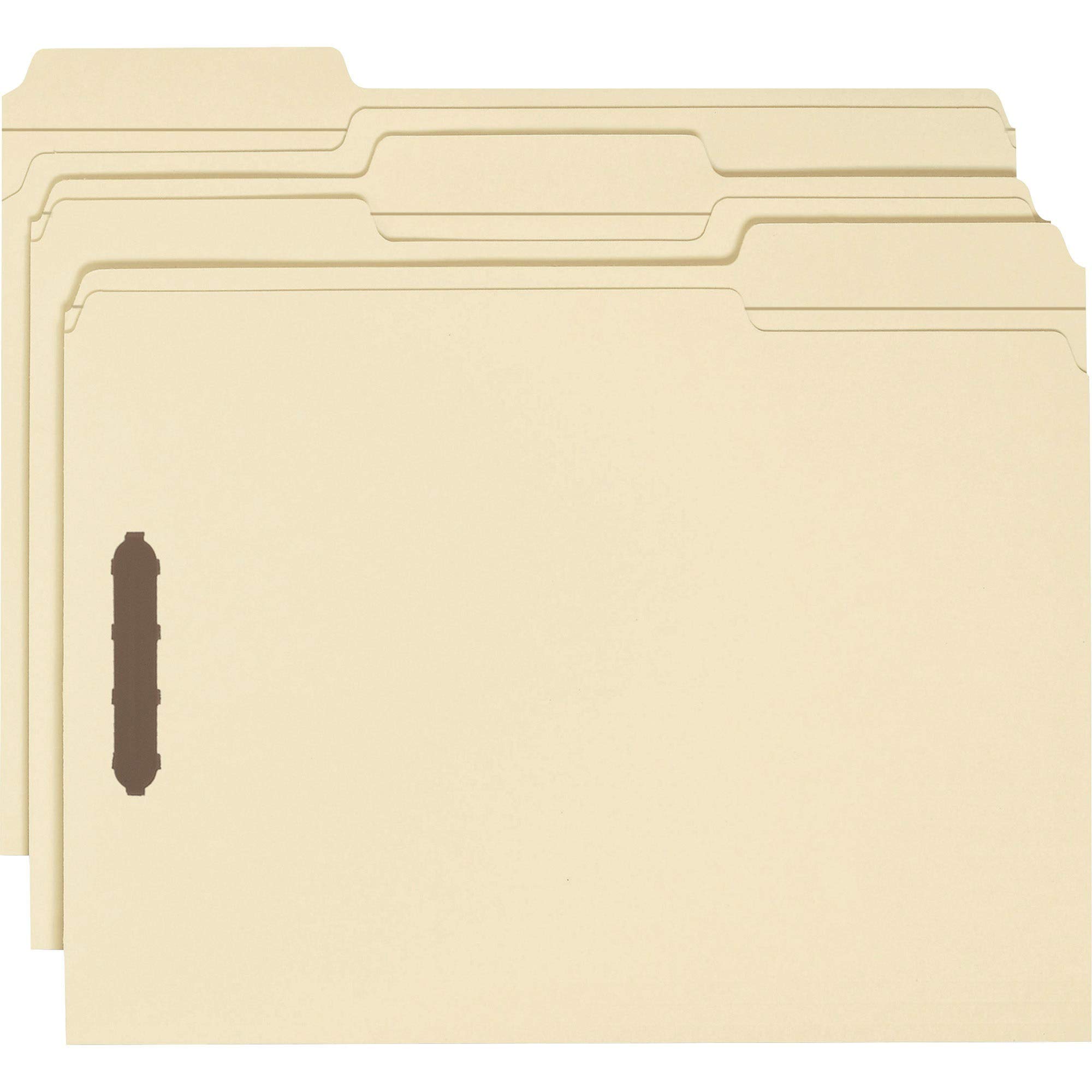 Business Source 2-Ply Tab Letter Fastener Folders - Durable File Folders for Office Organization, Document Storage & Business Filing Systems